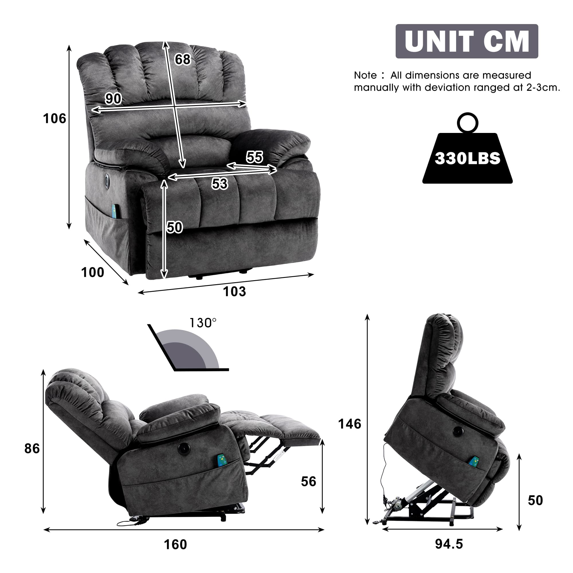 Effortless Comfort: Power Lift Recliner with Heat & Massage - image 5