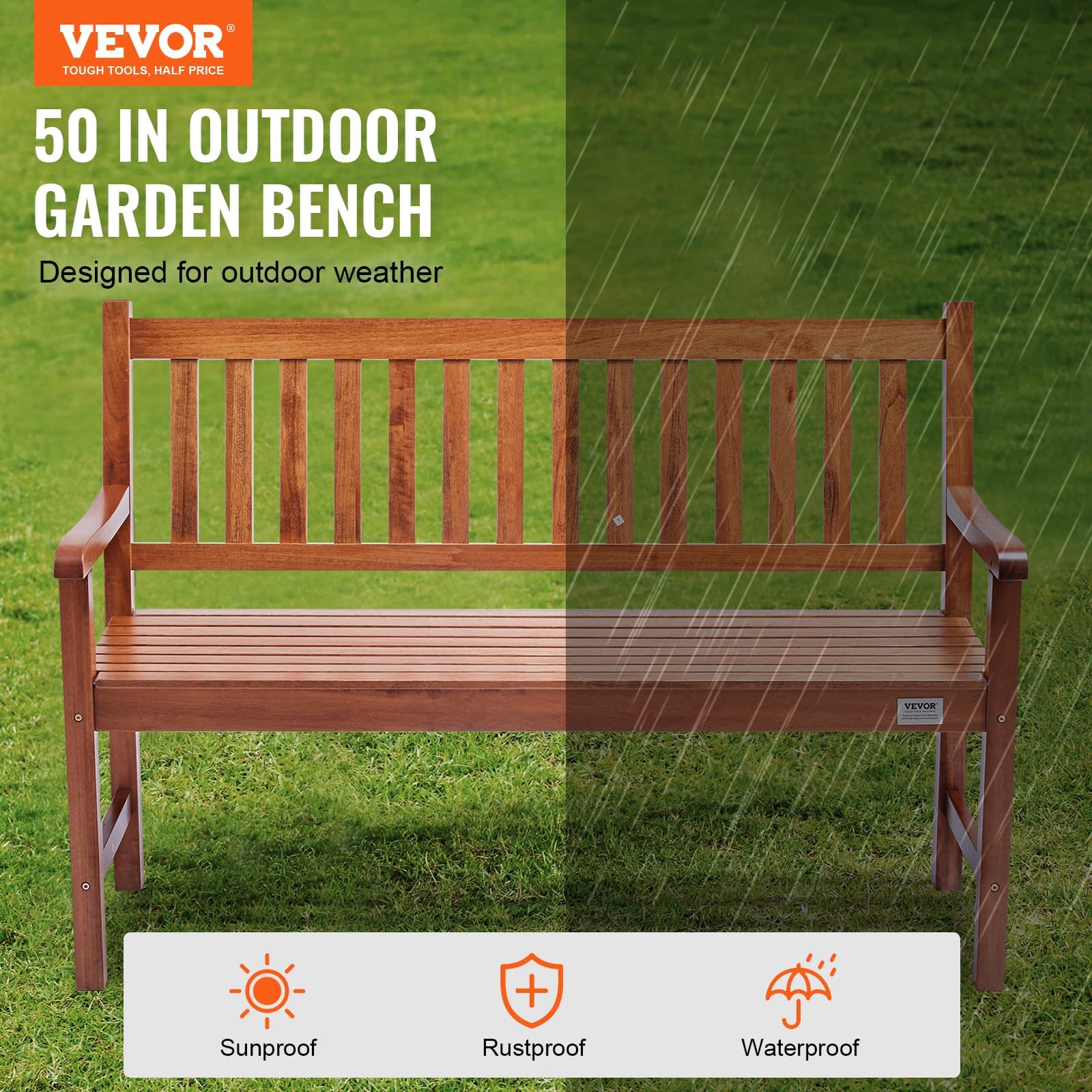 Transform Your Garden with this Premium Solid Wood Bench - image 2