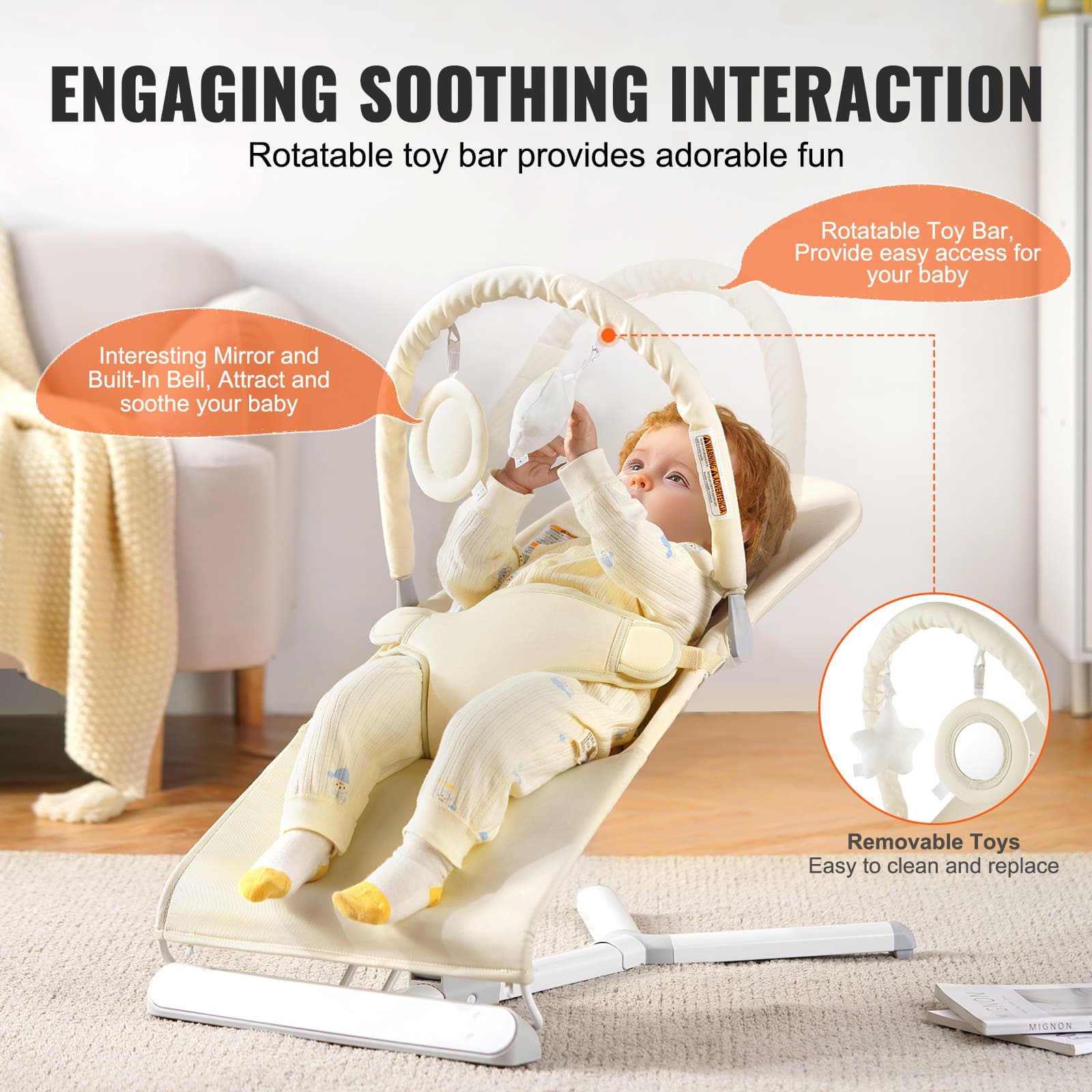 Soothe & Entertain Your Baby with Our Portable Bouncer Seat - image 5