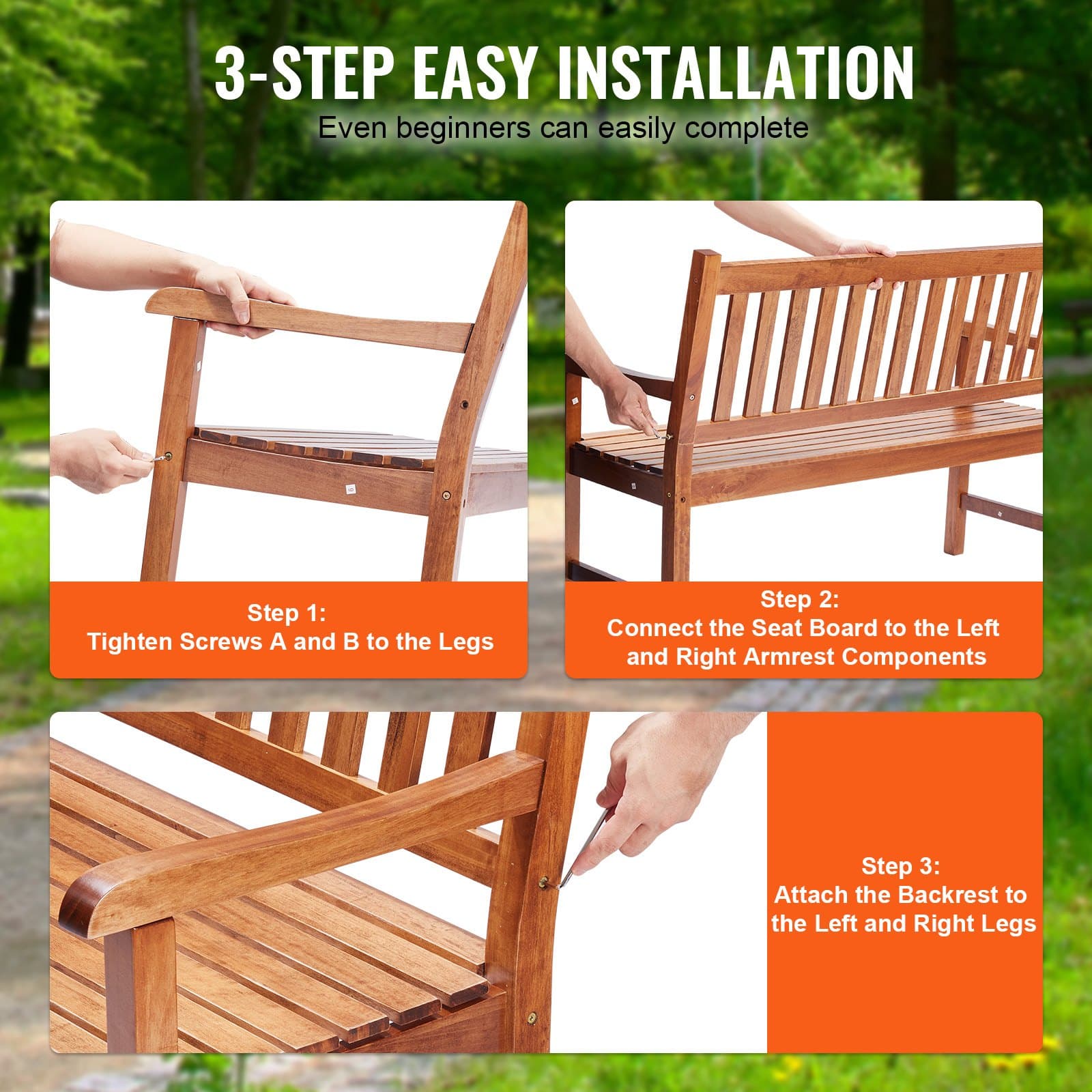 Transform Your Garden with this Premium Solid Wood Bench - image 4