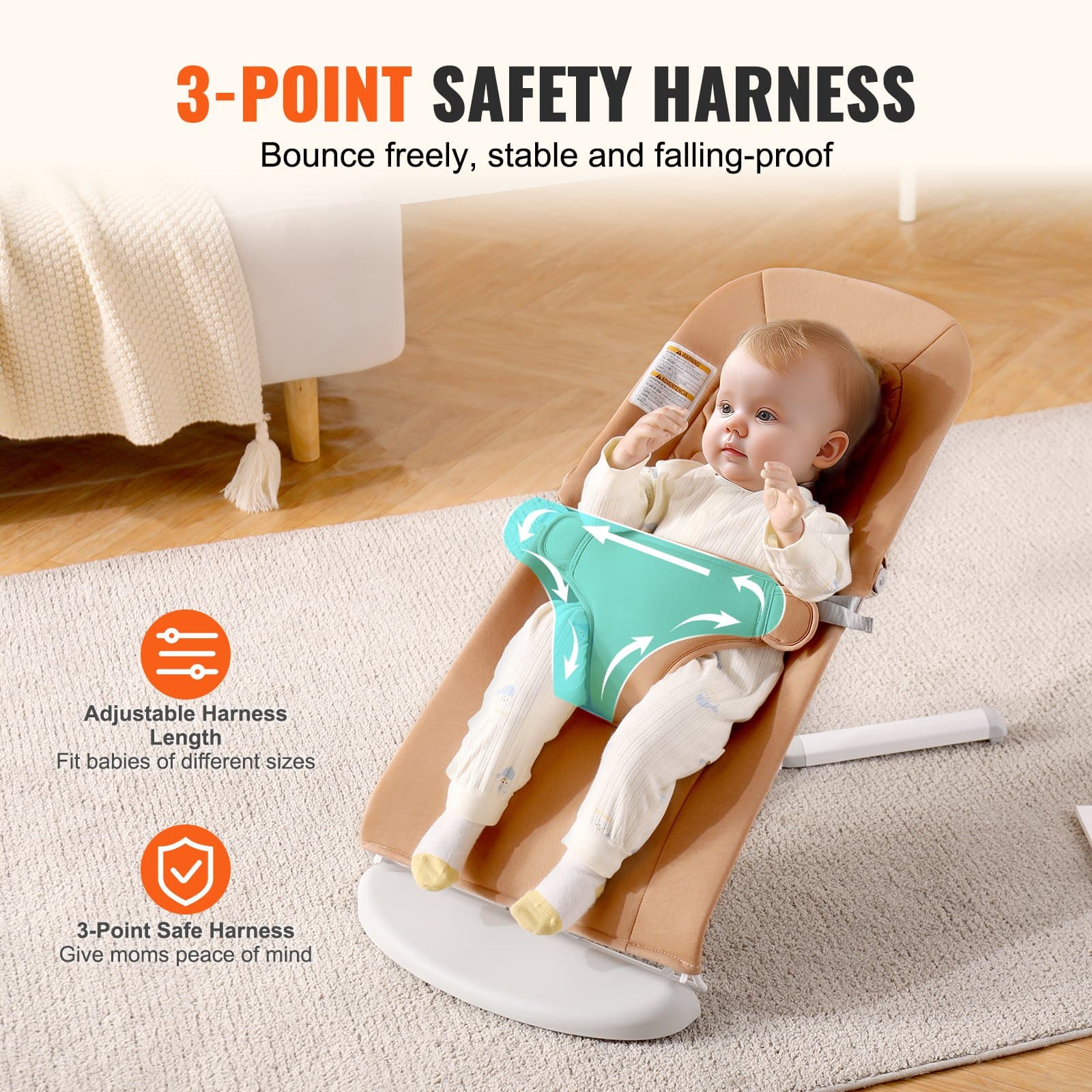 Effortless Comfort: The Portable Bouncer Your Baby Loves - image 1