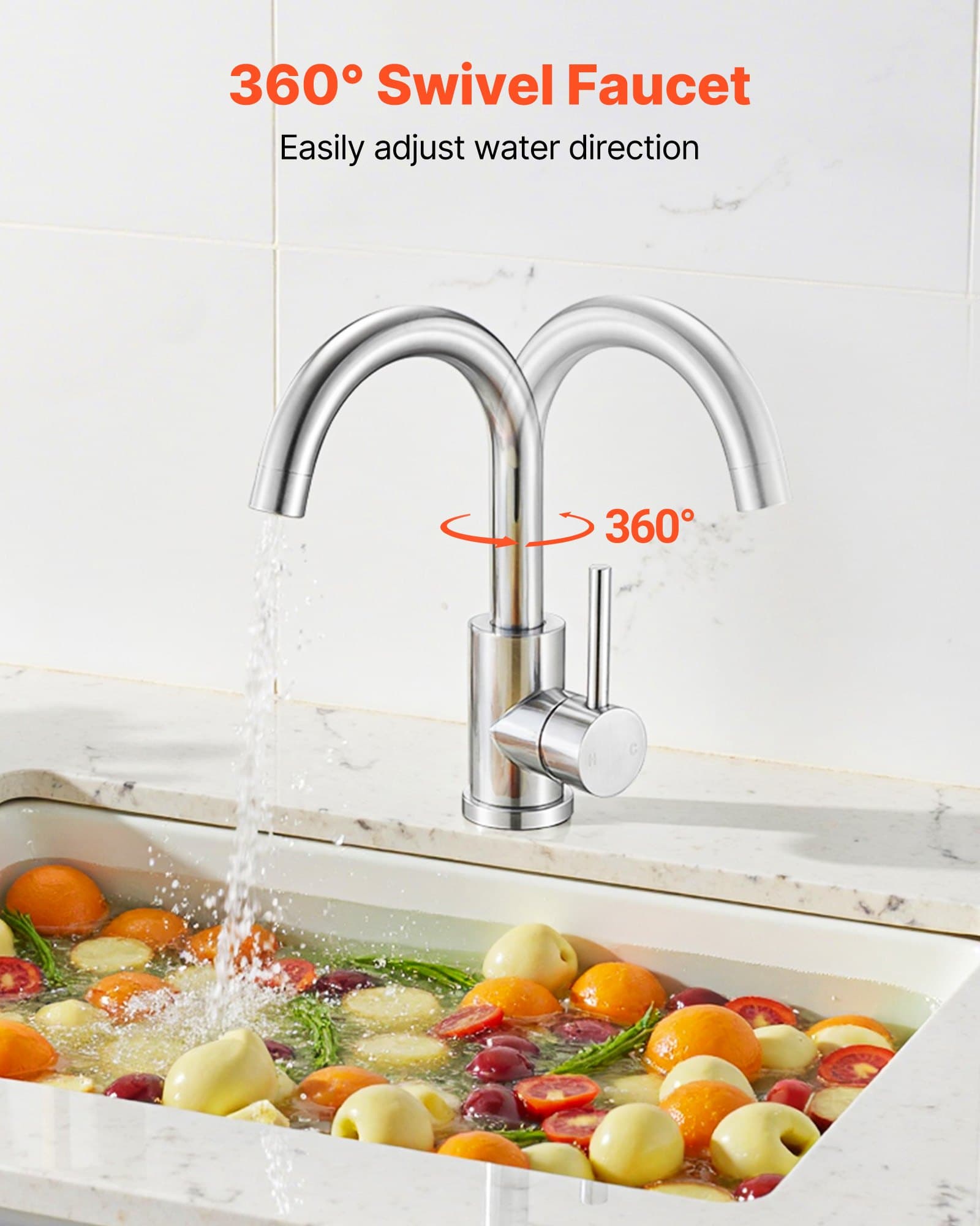 Effortless Cleaning with a High Arc 360° Swivel Tap - image 4