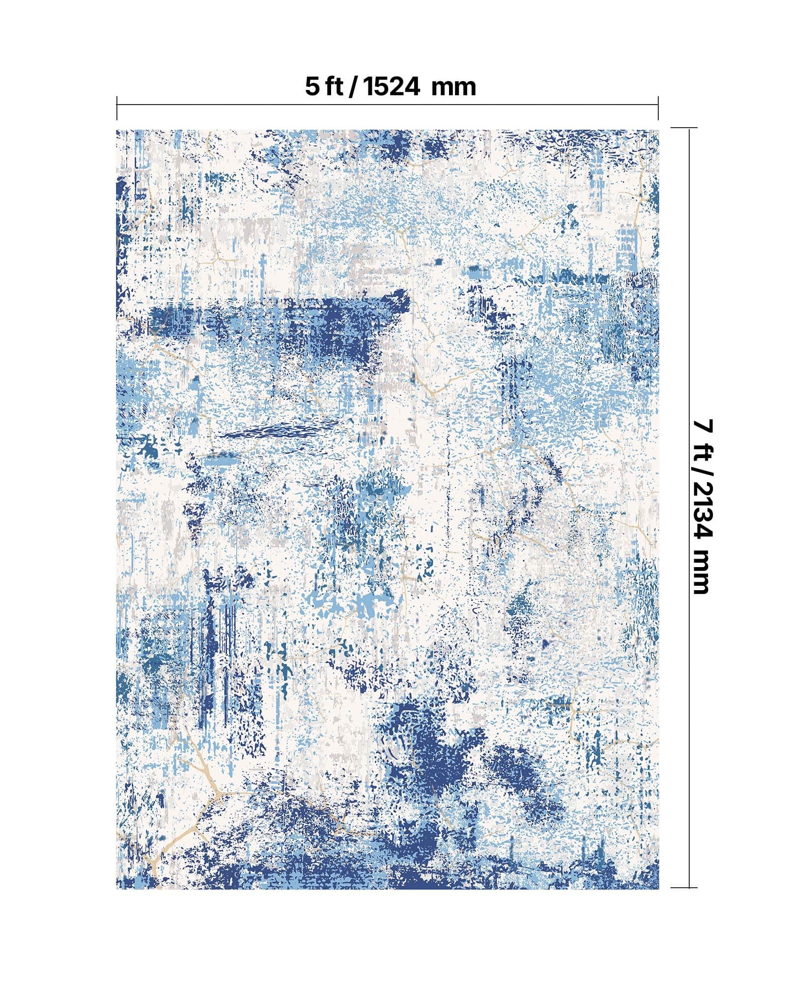 Effortless Style & Comfort: Your Washable 5x7 Blue Rug - image 4
