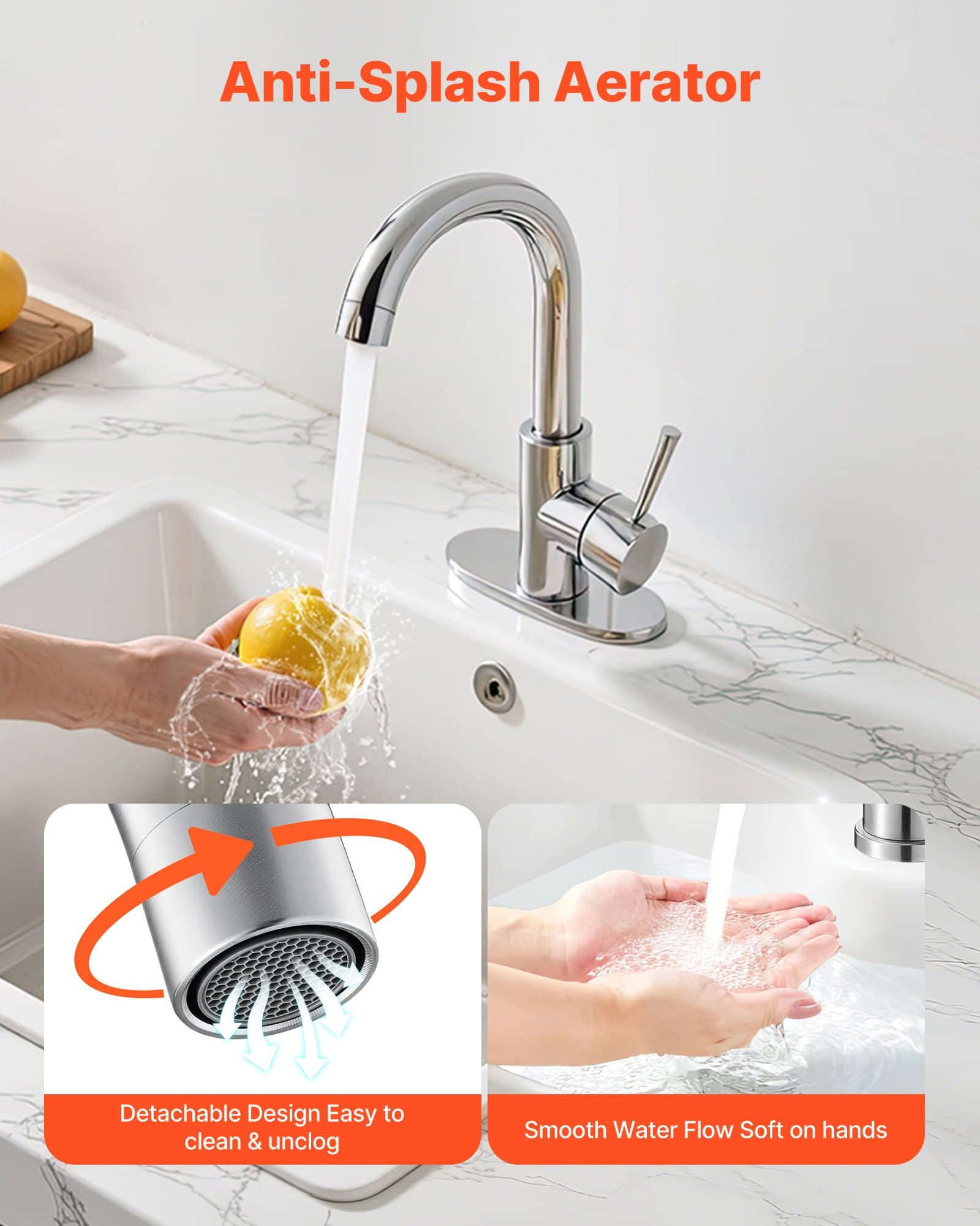 Effortless Cleaning with a High Arc 360° Swivel Tap - image 1