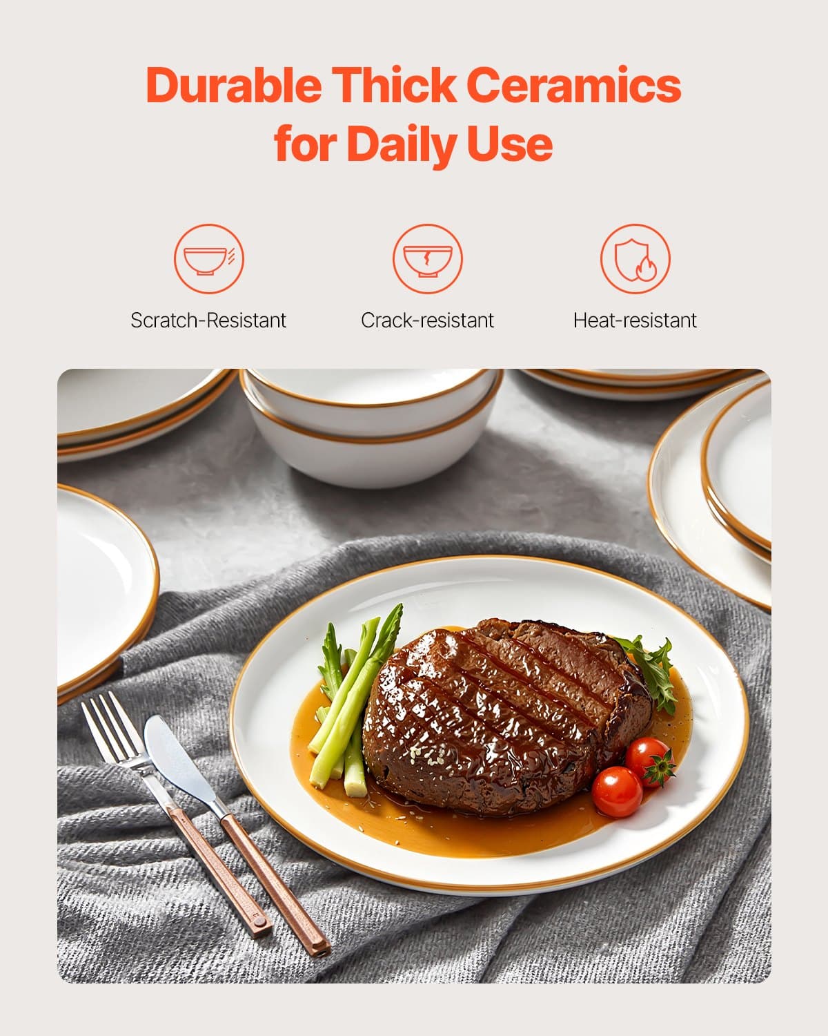 Effortless Everyday Dining with Durable Ceramic Dinnerware - image 2