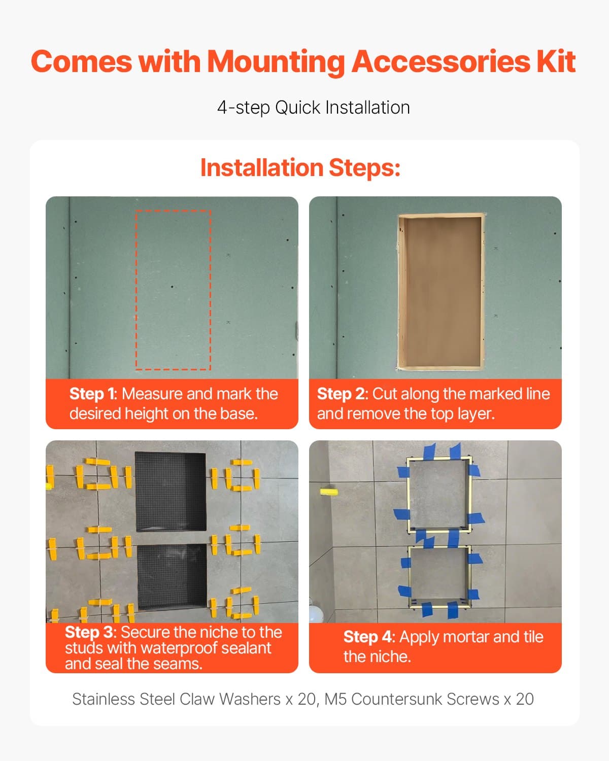 Effortless Bathroom Organisation with a Modern Recessed Niche - image 2