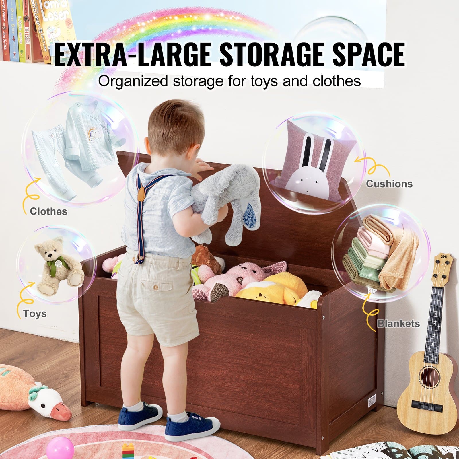 Tidy Up in Style with This Versatile Wooden Toy Chest - image 1