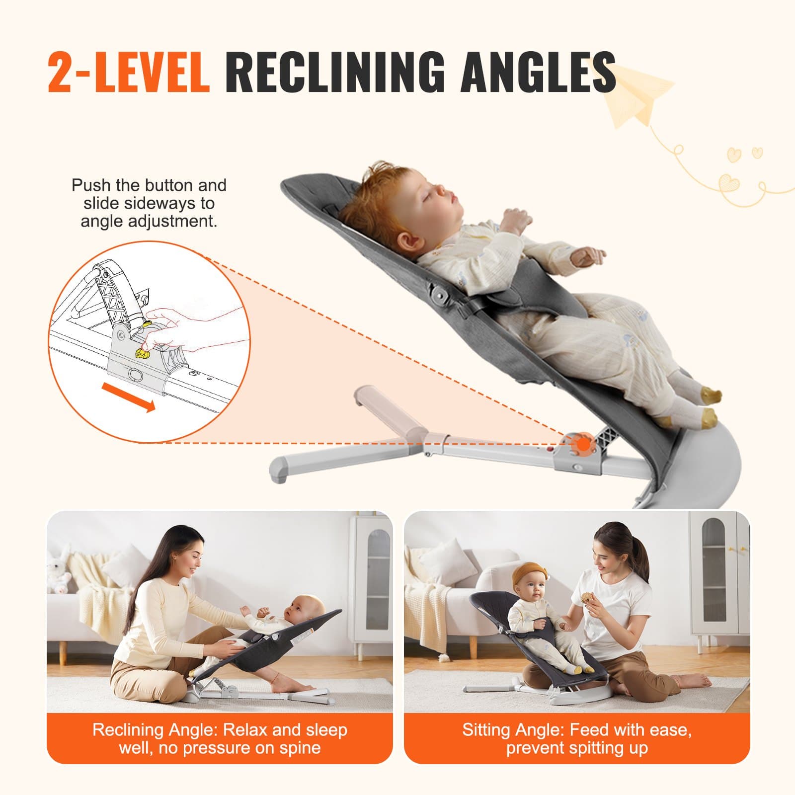 Effortless Soothing with a Portable, Folding Baby Bouncer - image 3