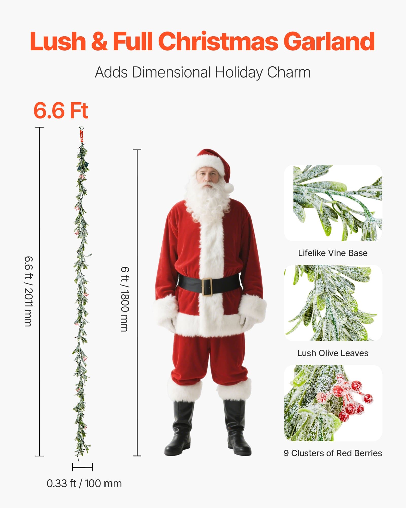 Transform Your Mantel with this Pre-Lit Christmas Garland - image 4