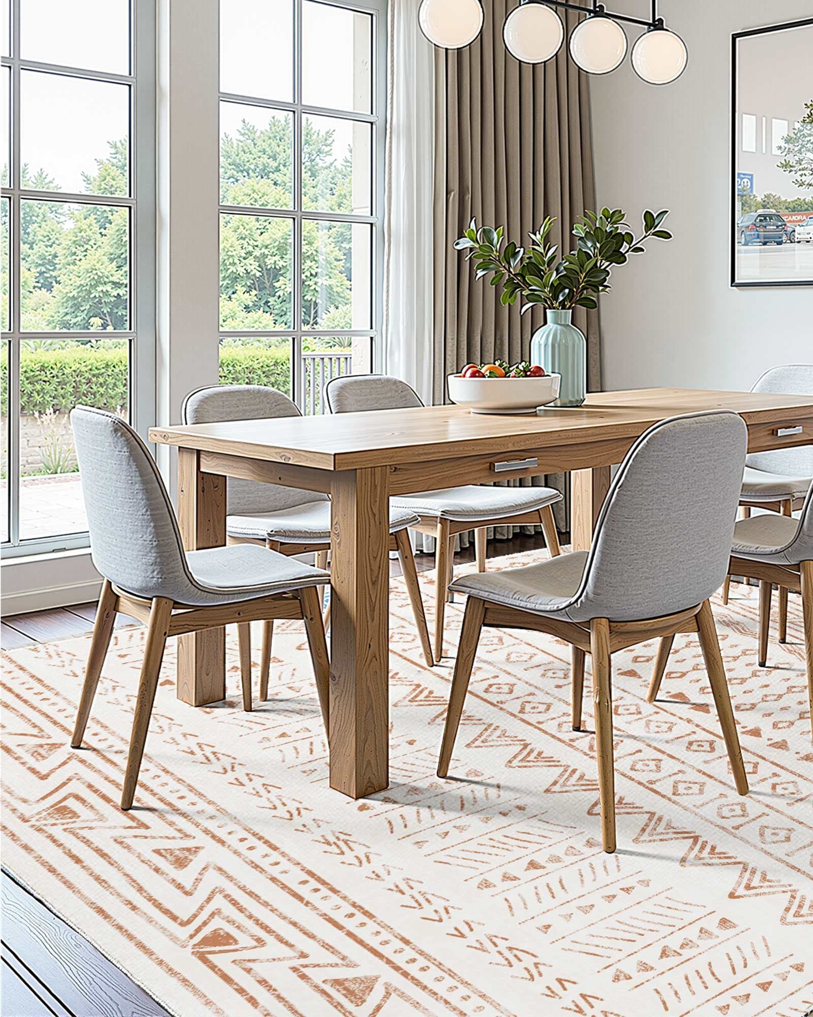 Effortless Comfort: Premium Washable 5x7 Beige Area Rug - image 5