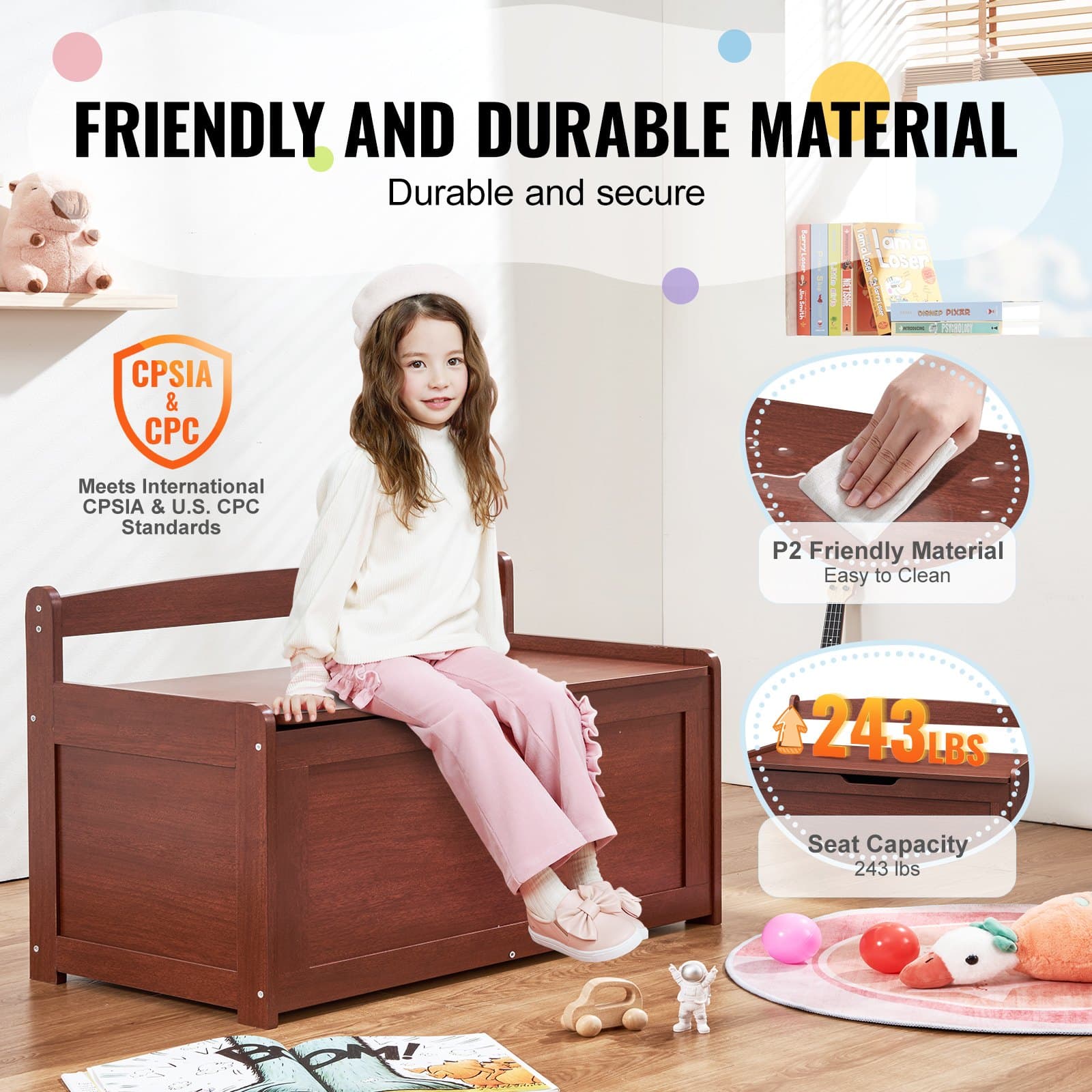 Tidy Up in Style with This Versatile Wooden Toy Chest - image 4