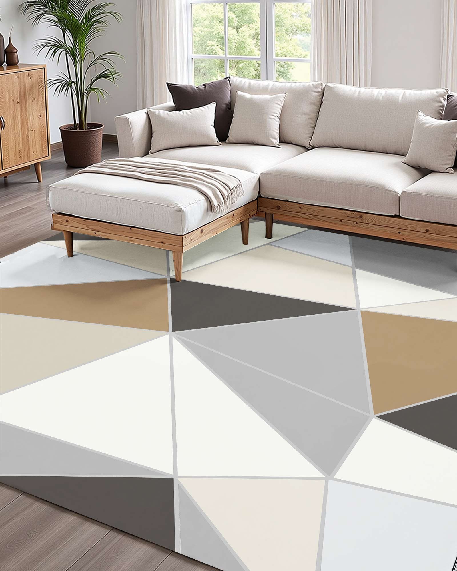 Effortless Style: Washable 5x7ft Charcoal Grey Area Rug - image 4