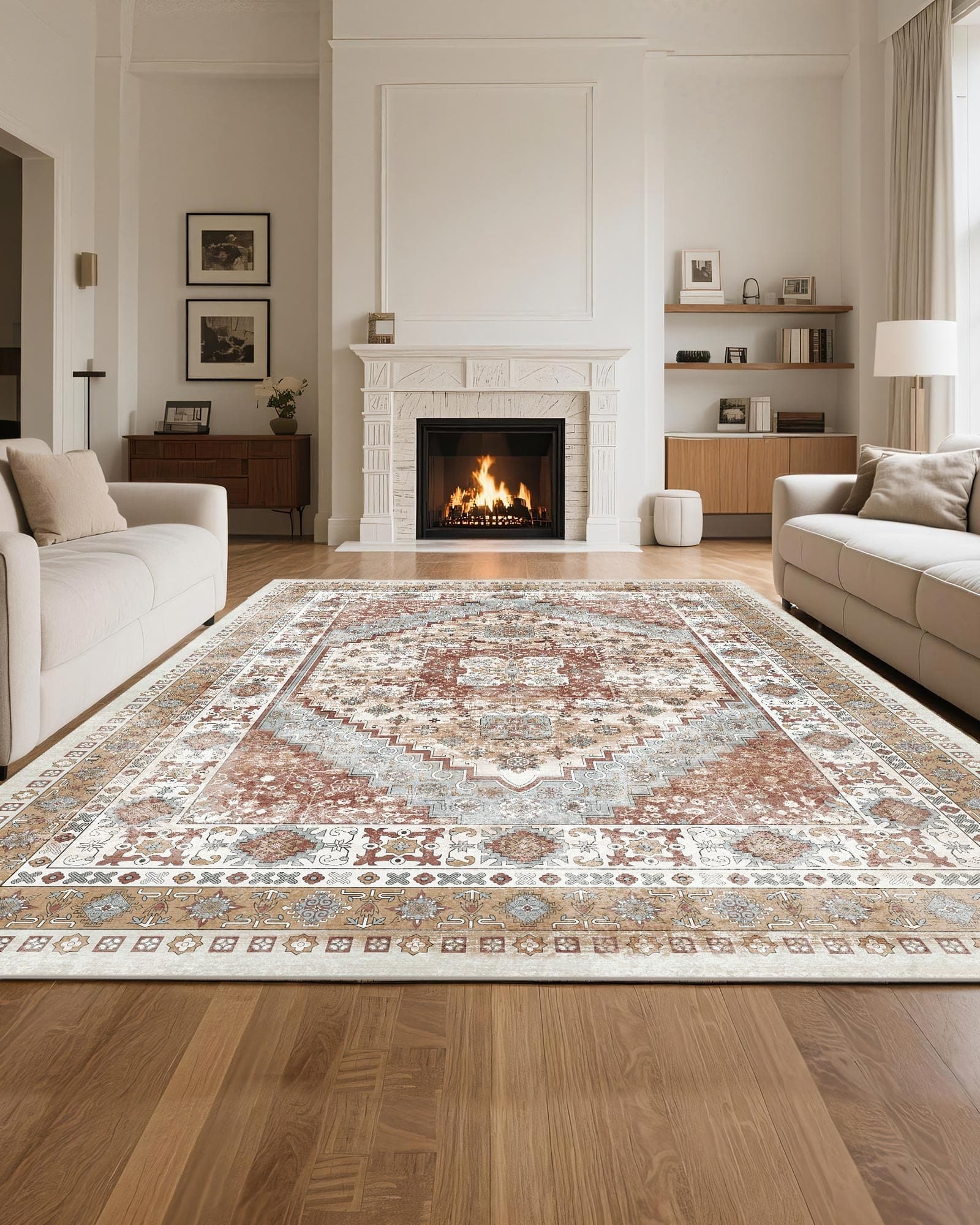 Transform Your Space with an Effortlessly Washable Vintage Rug - image 2