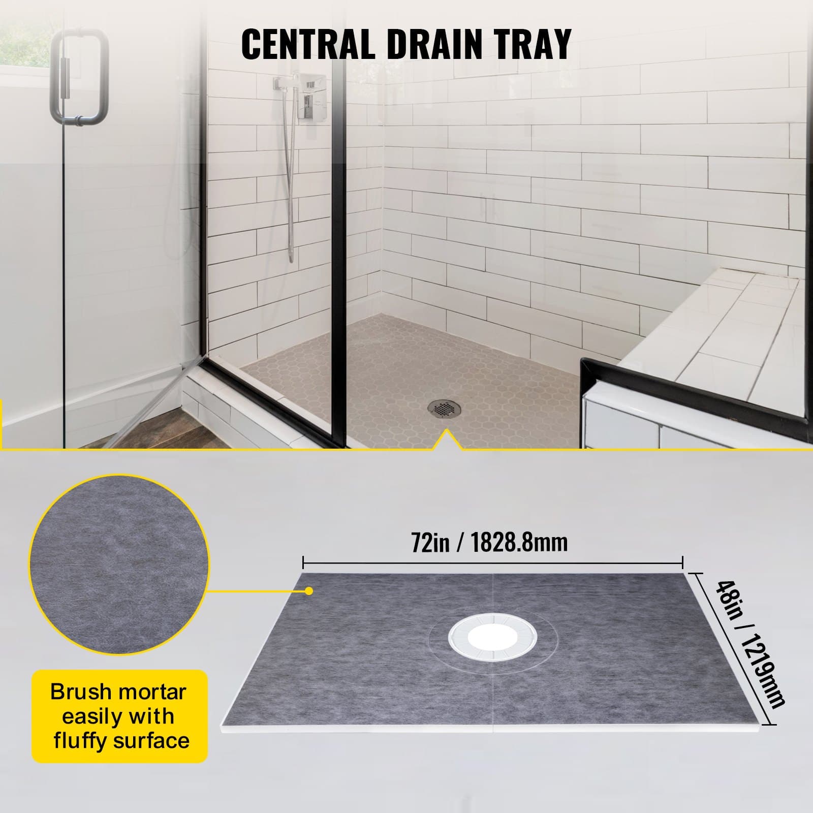 Shower Bases & Waterproofing Kits