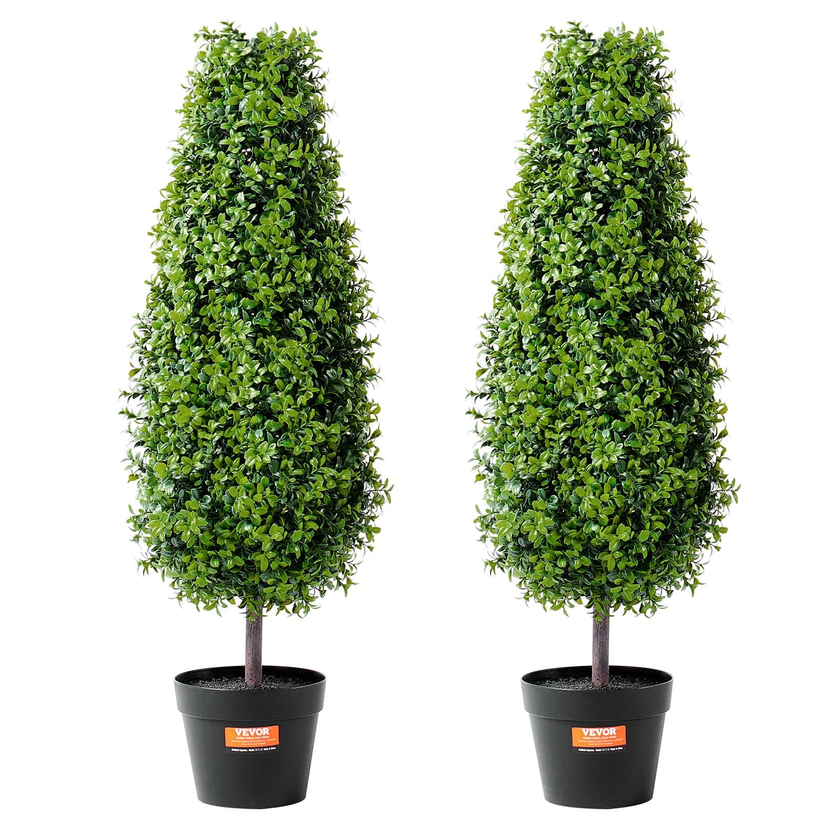 Effortless Year-Round Greenery: Set of Two Topiary Trees