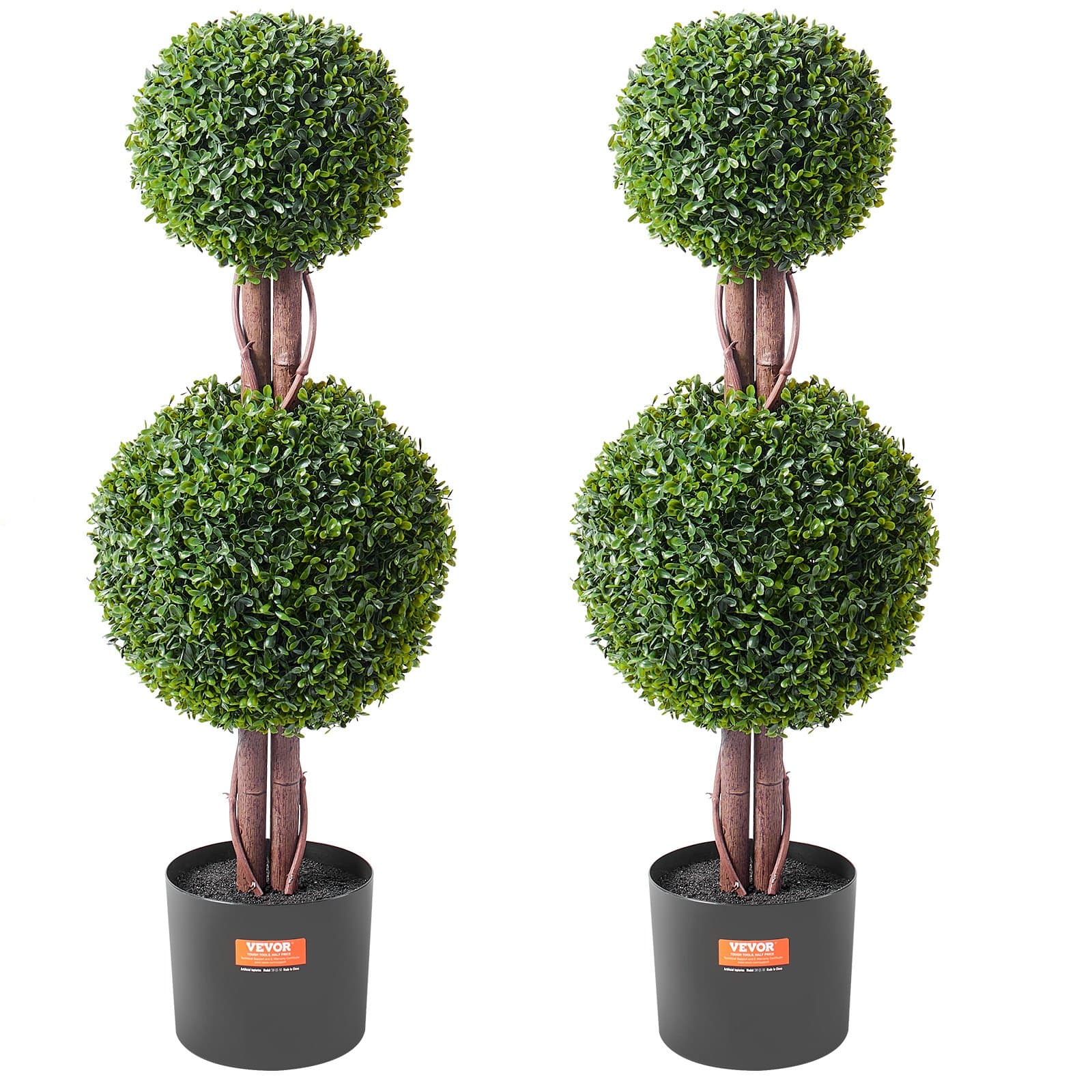 Effortless Elegance with Double Ball Faux Topiary Trees
