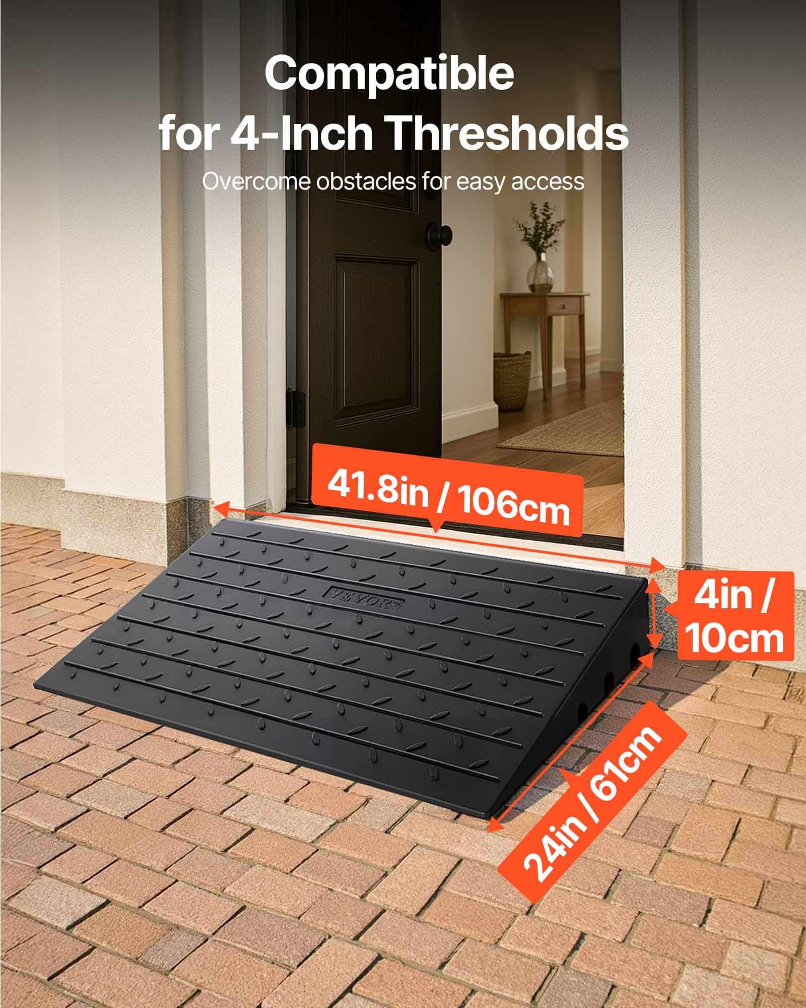 Effortless Access with a 4-Inch Rise Rubber Doorway Ramp - image 2