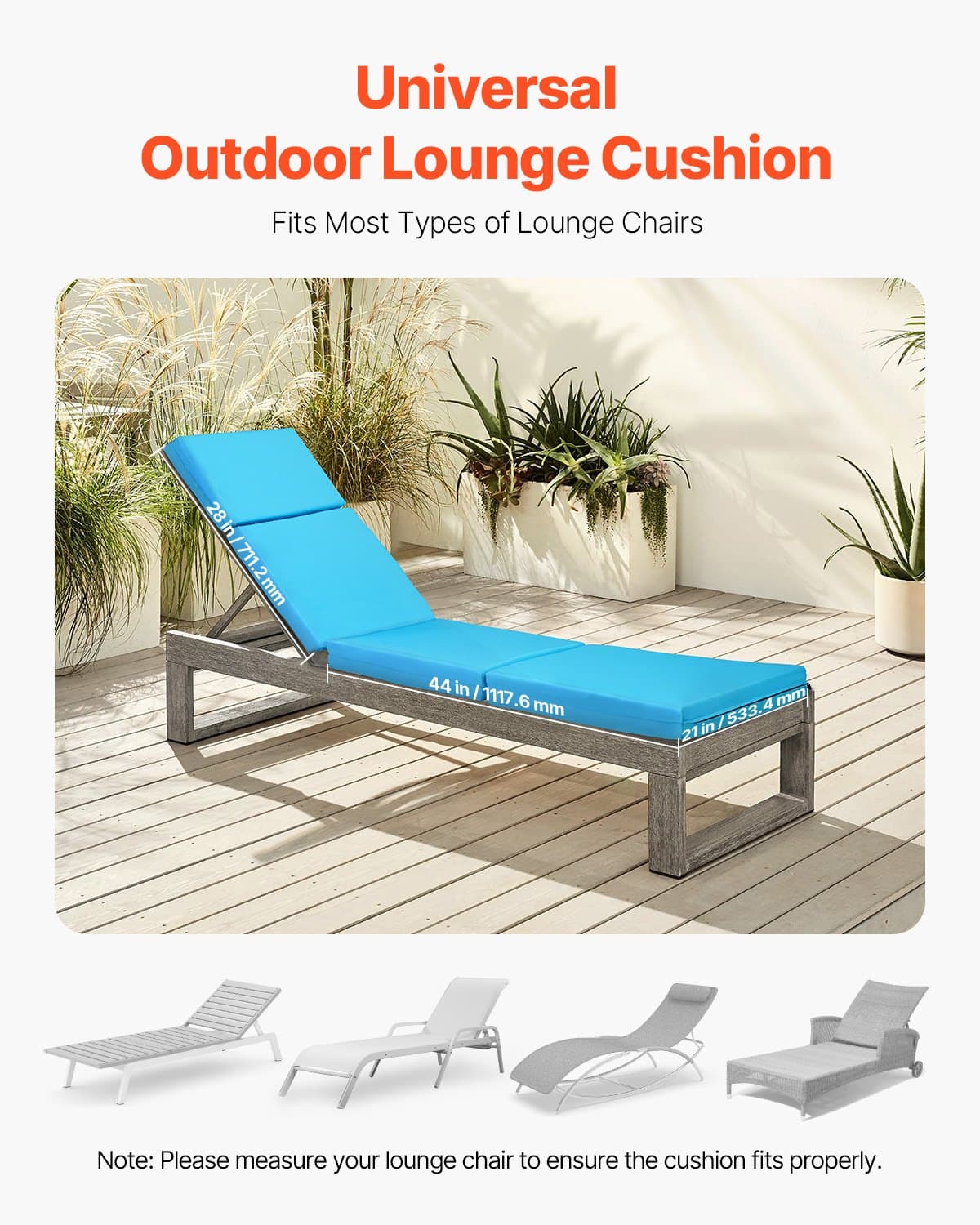 Transform Your Lounger with 4-Inch Thick Waterproof Cushions - image 3