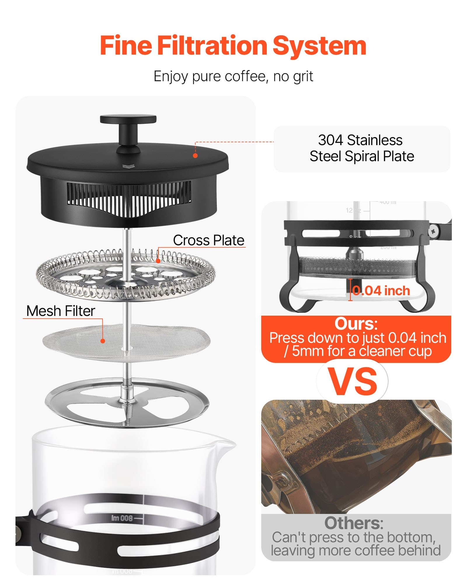 Premium 1L Glass French Press for Effortless Brewing - image 4