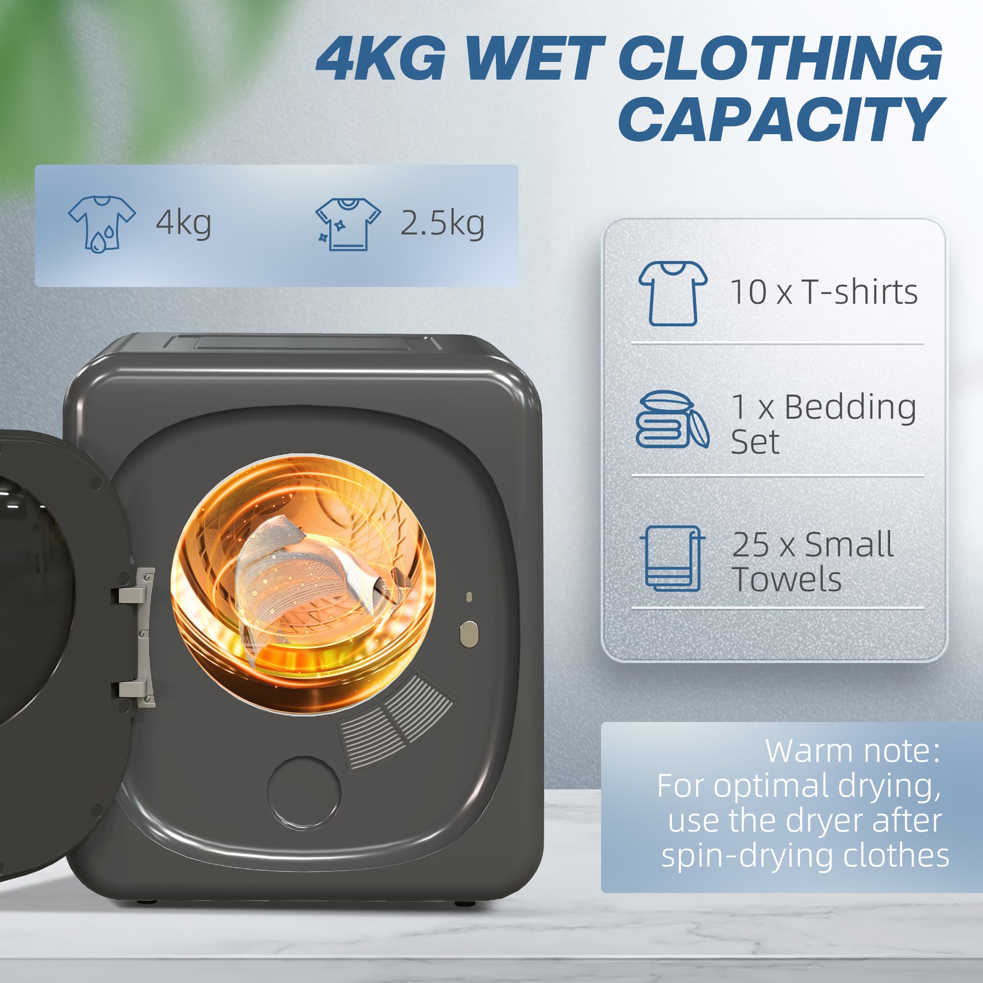 Compact 4kg Vented Tumble Dryer for Small Homes - image 10