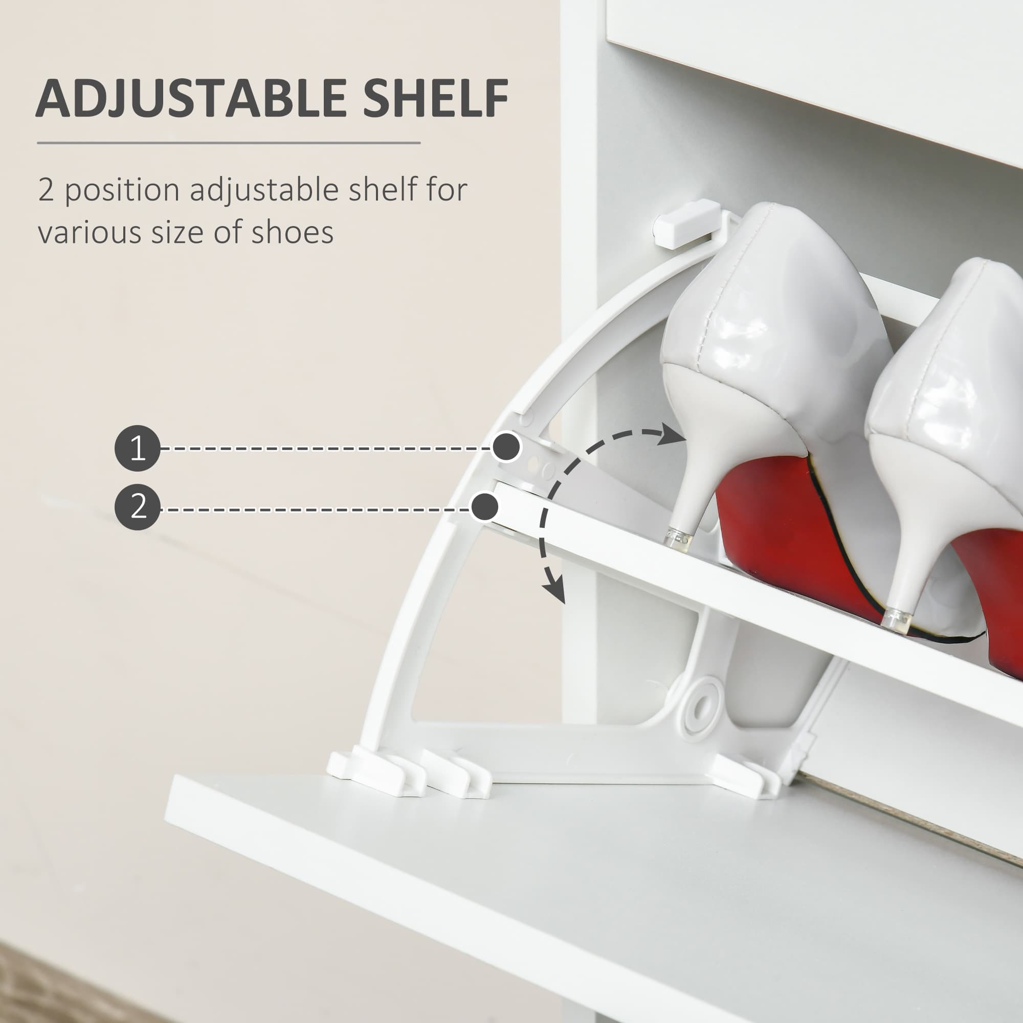 Transform Your Hallway With This Slim White Shoe Cabinet - image 4