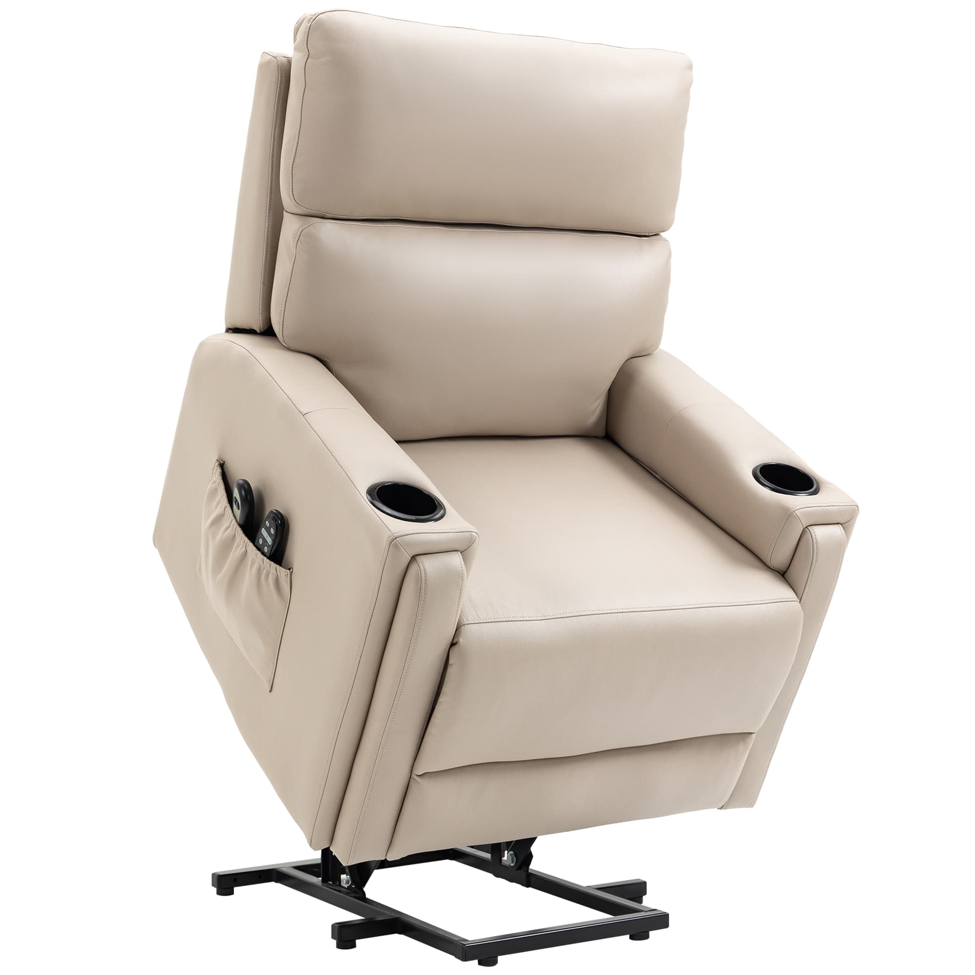Effortless Comfort: Beige Electric Riser Recliner Chair