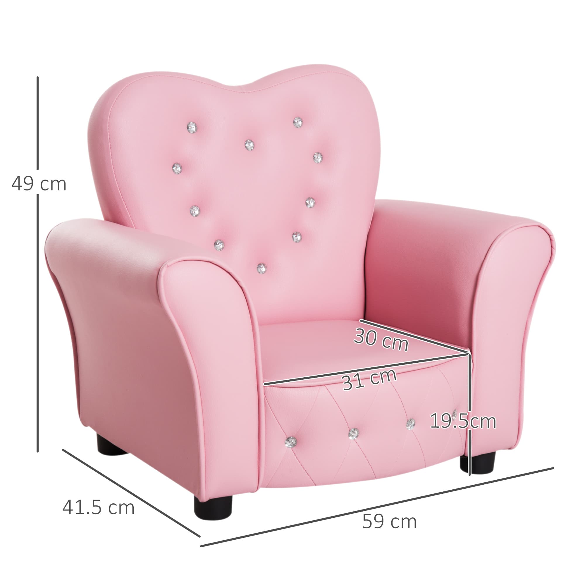 Transform Their Playroom with this Pink Princess Toddler Armchair - image 5