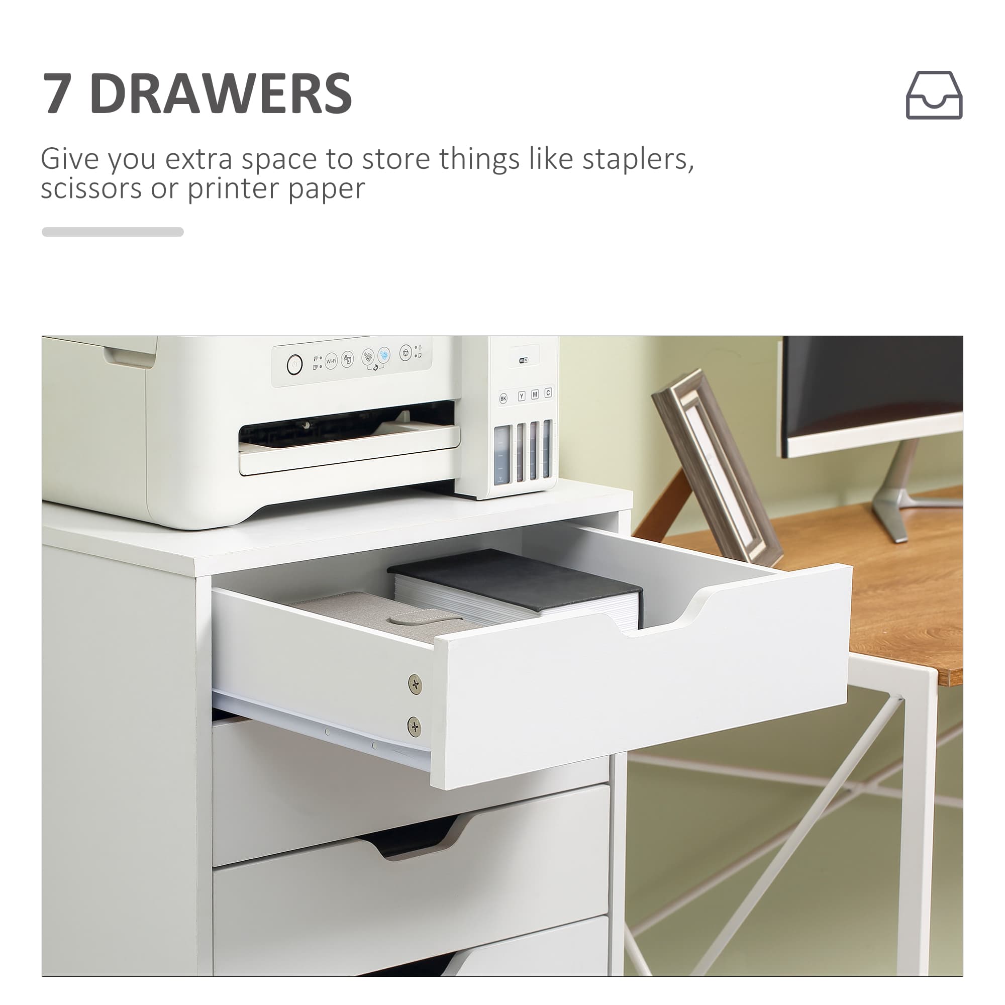Seven drawers on wheels — office storage that moves when you need it - image 8