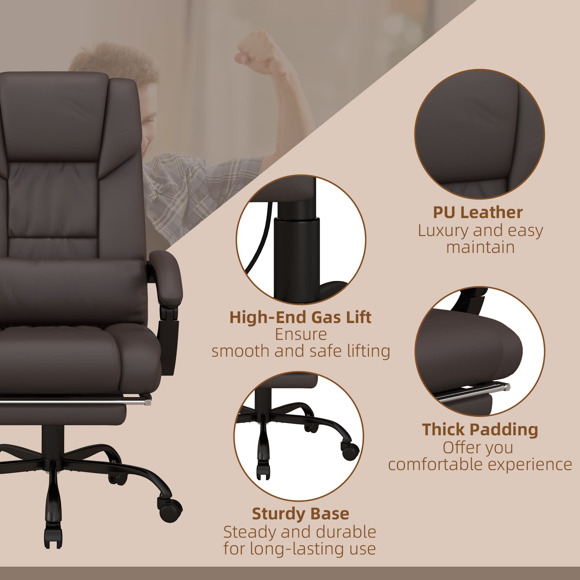 Transform Your Workday With The Vinsetto Massage Chair - image 3