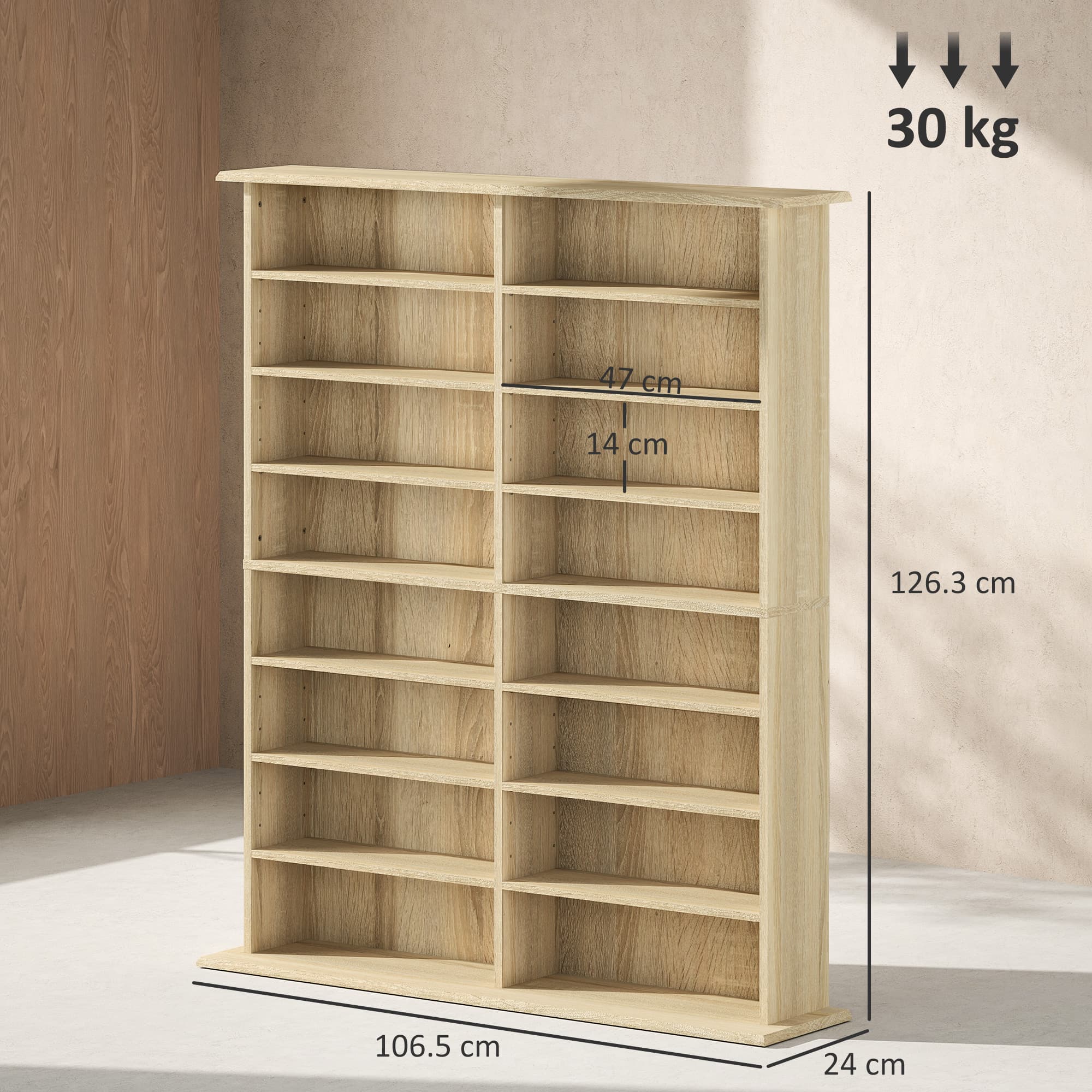 Transform Your Space with this 16-Compartment Media Shelf - image 1