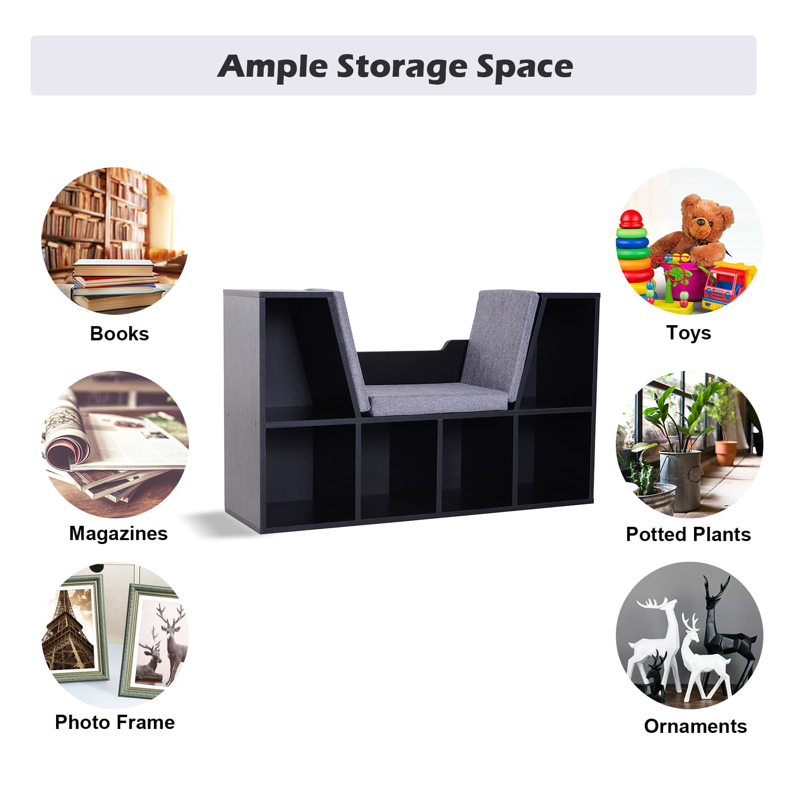 Transform Your Space with this Cushioned Reading Nook Bookcase - image 5