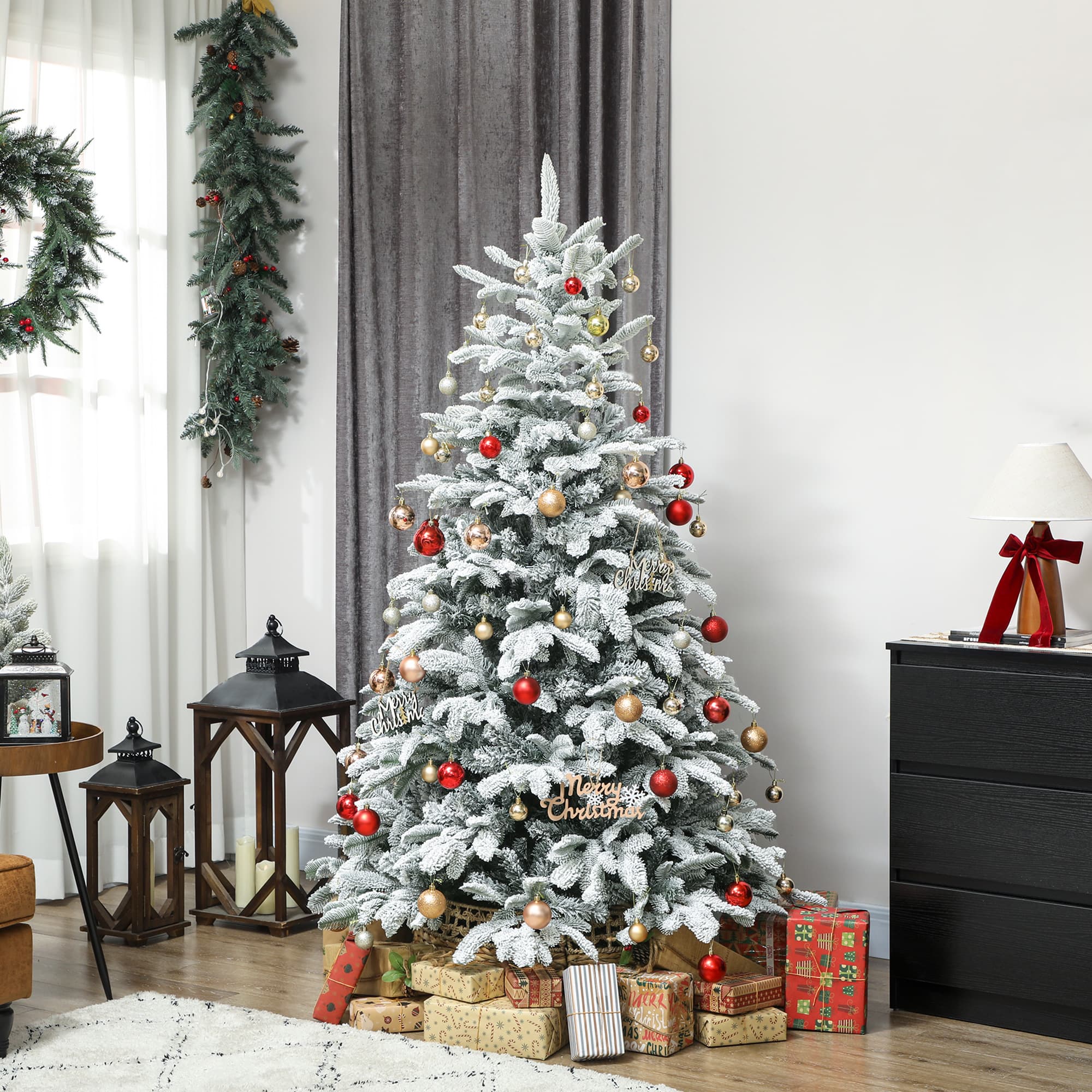 6ft Snowy Artificial Christmas Tree for a Magical Festive Home - image 4
