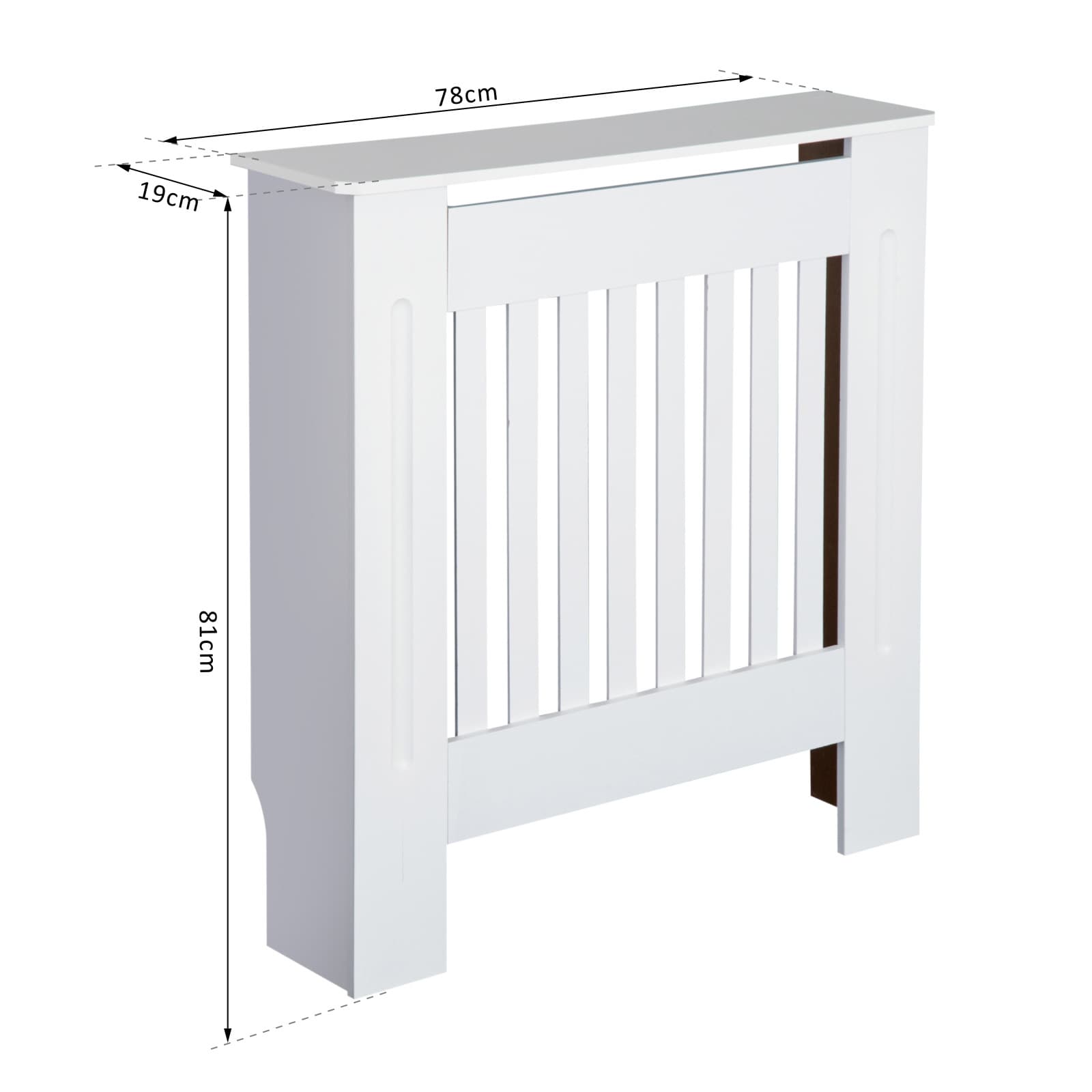 A Neat, Slimline Radiator Cover in Painted White MDF - image 7