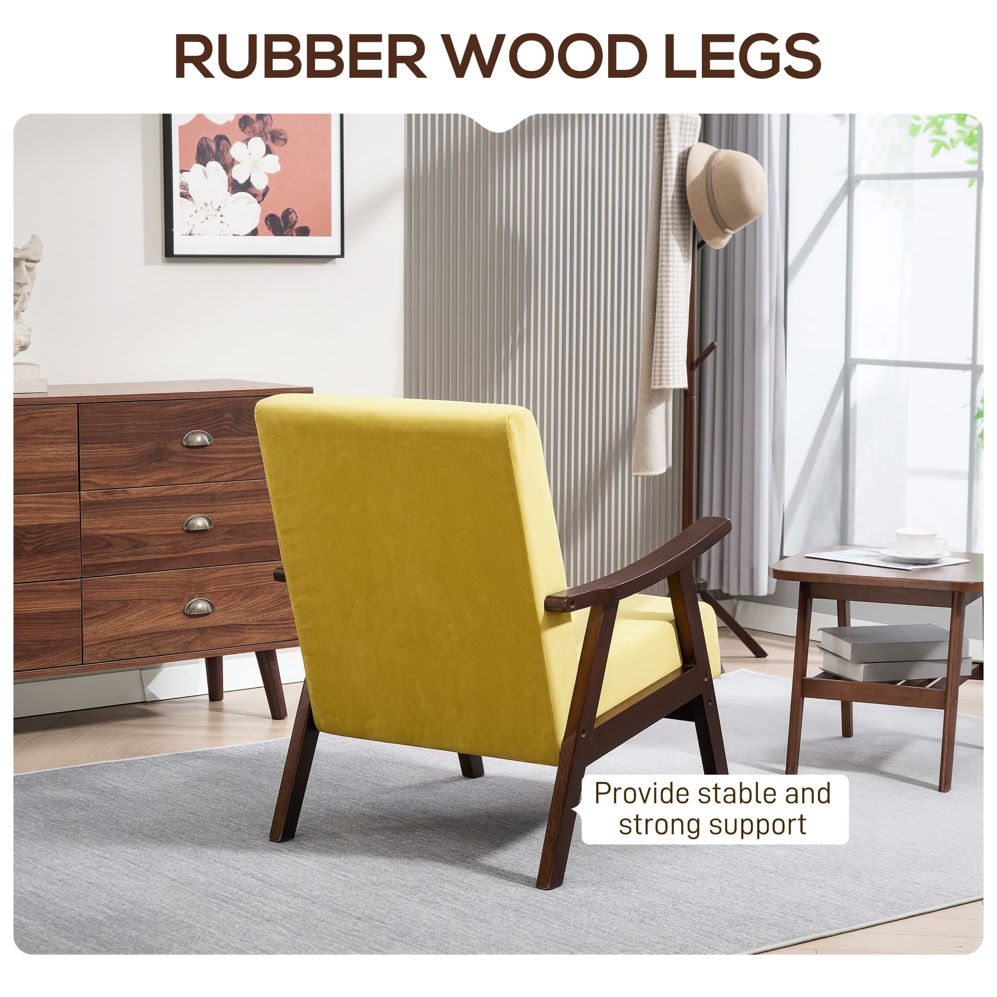 Transform Your Space with this Plush Champagne Velvet Armchair - image 1