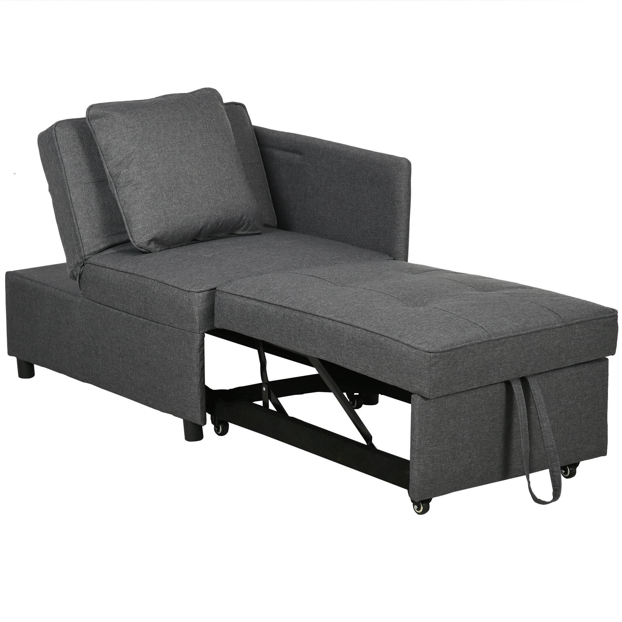 Transform Your Space with this Grey Single Sofa Bed - Grey