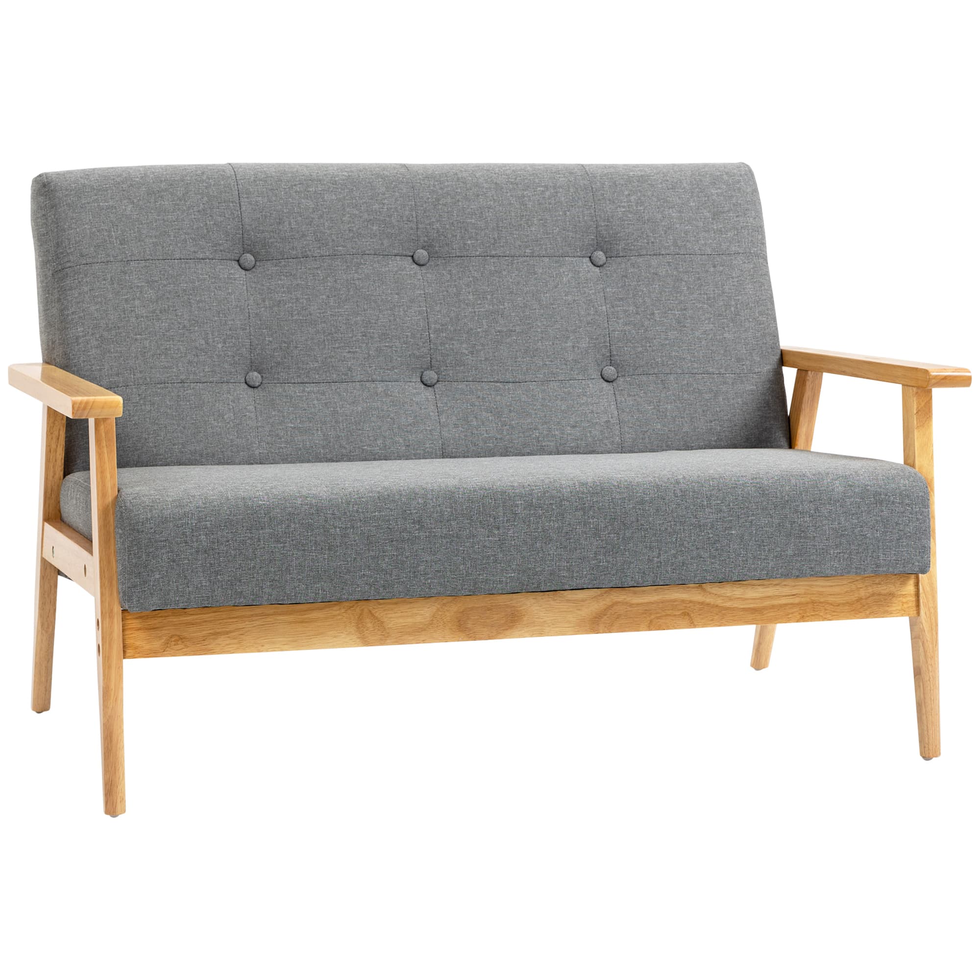 Transform Your Space With This Retro Dark Grey 2 Seater Sofa - Dark Grey