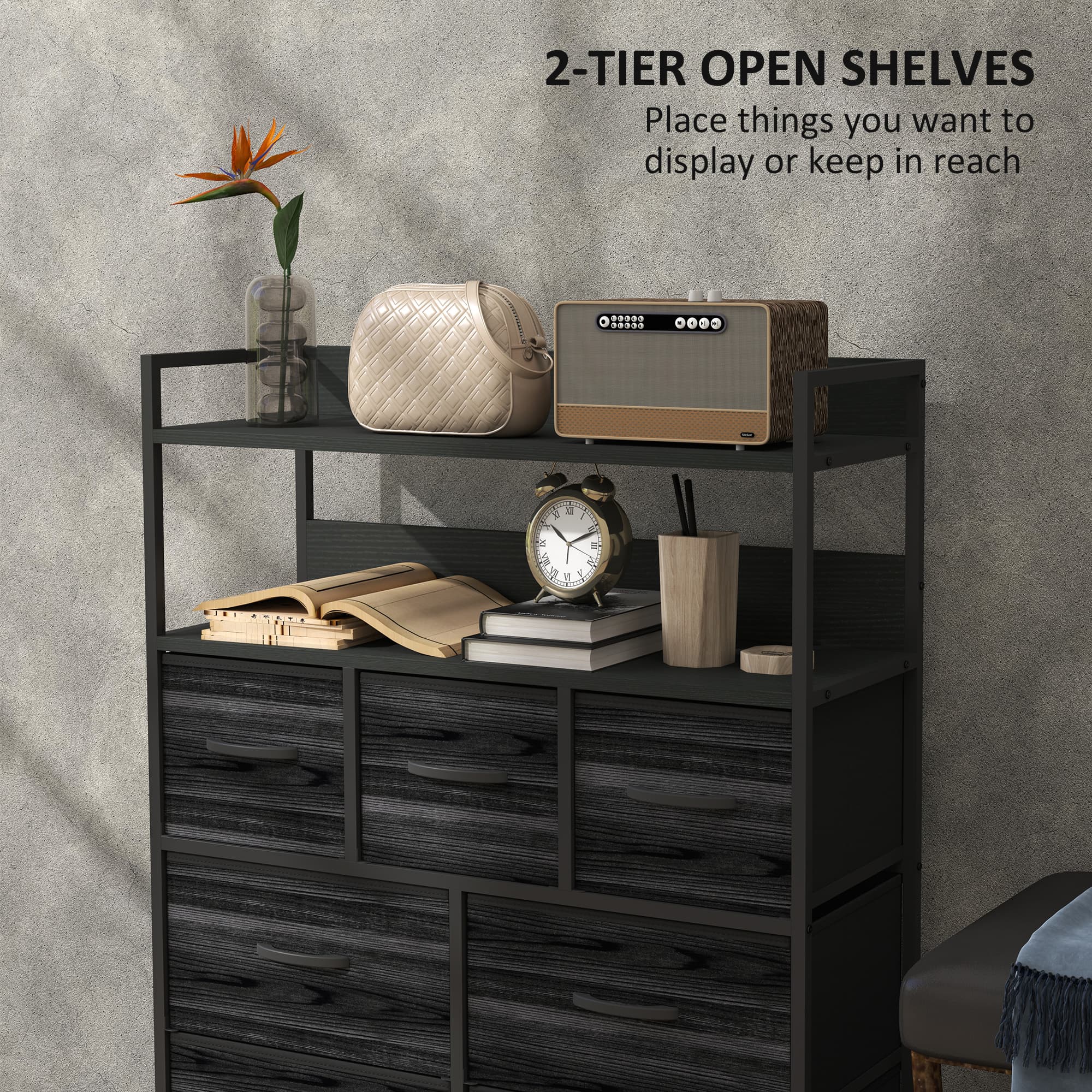 Transform Your Space with this Rustic 7-Drawer Fabric Chest - image 2
