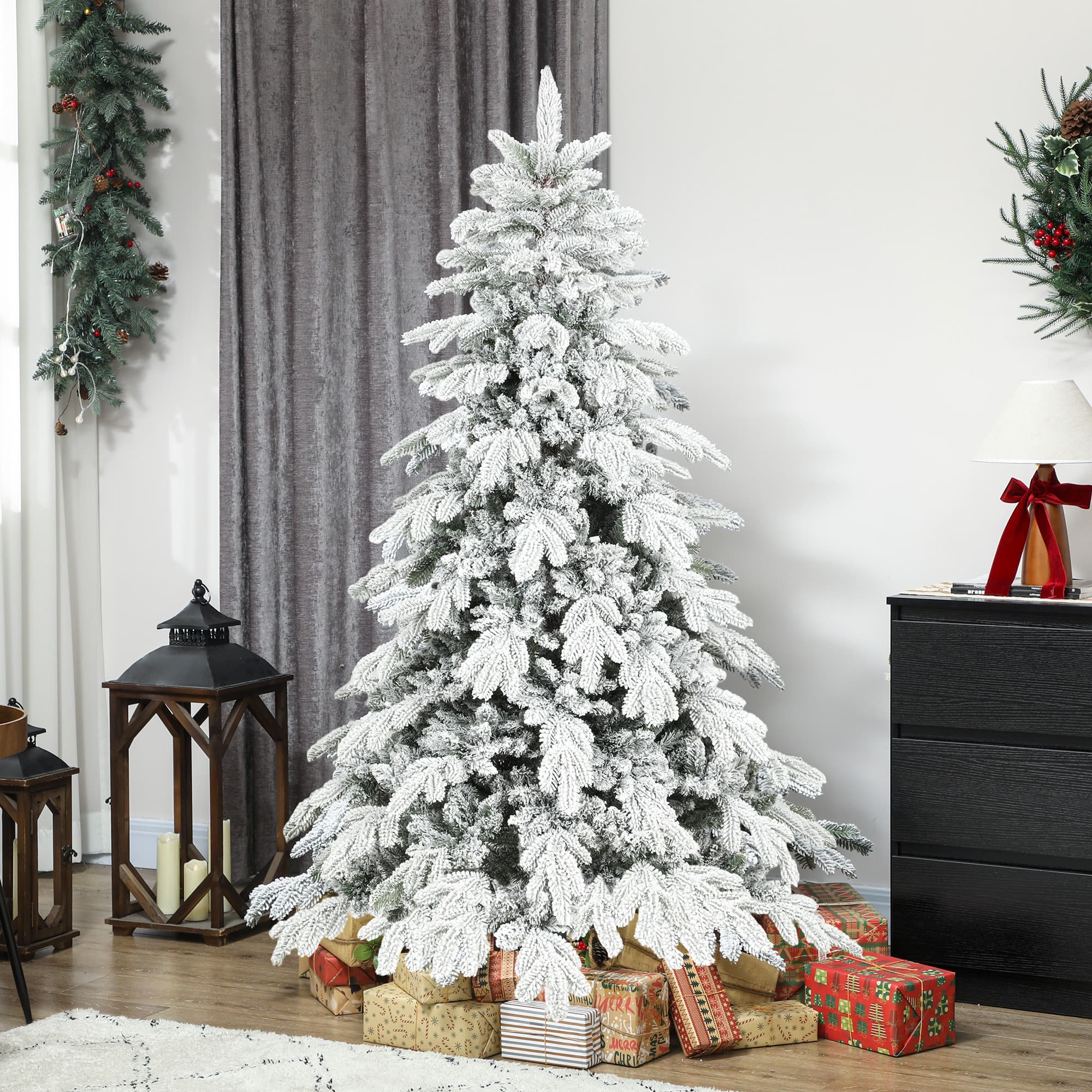 6ft Super Flocked Christmas Tree for a Winter Wonderland - image 3