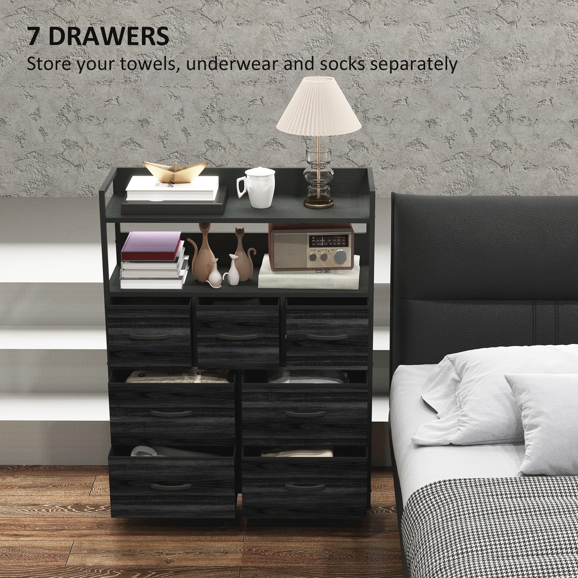 Transform Your Space with this Rustic 7-Drawer Fabric Chest - image 3