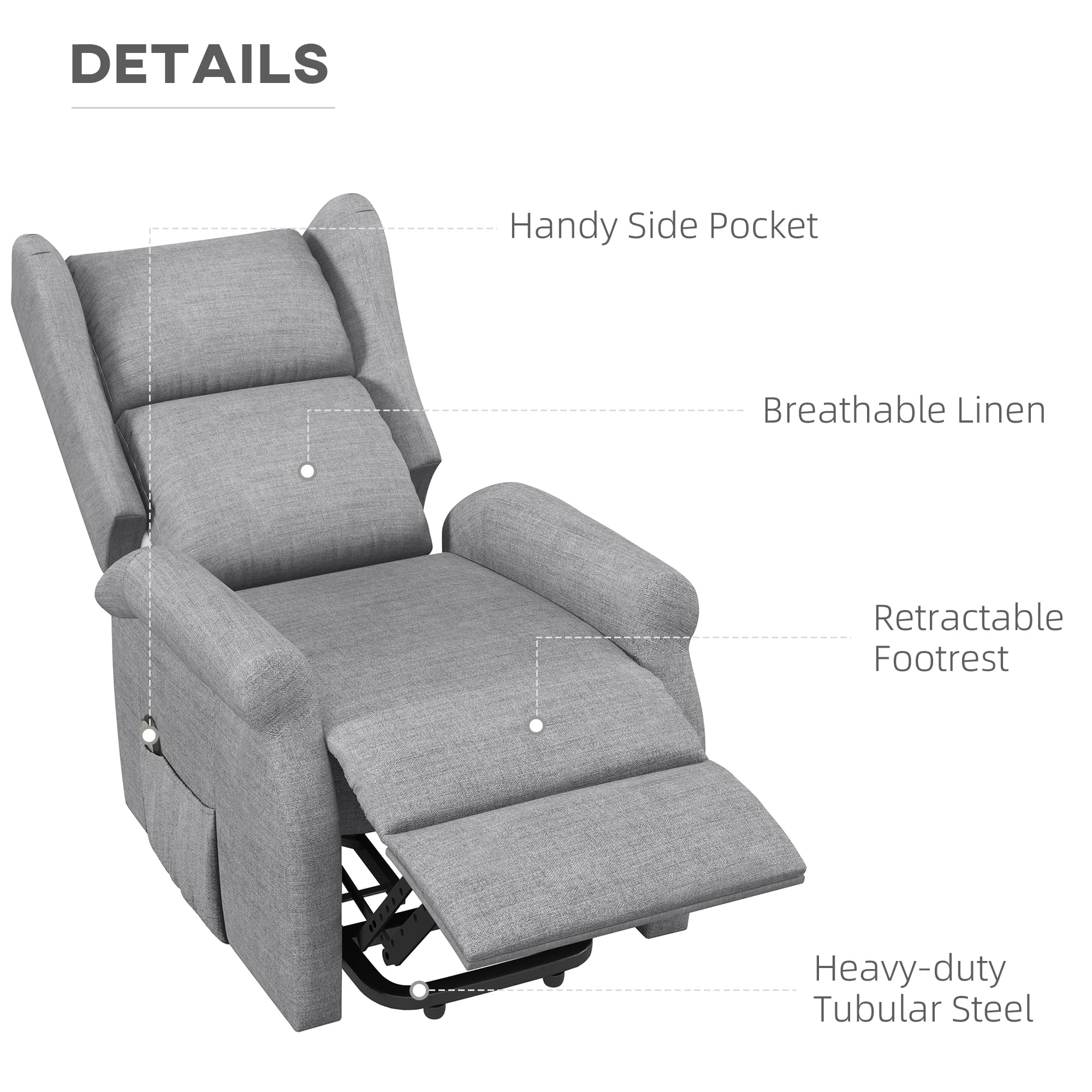 Effortless Comfort: Grey Electric Riser Recliner Armchair - image 3
