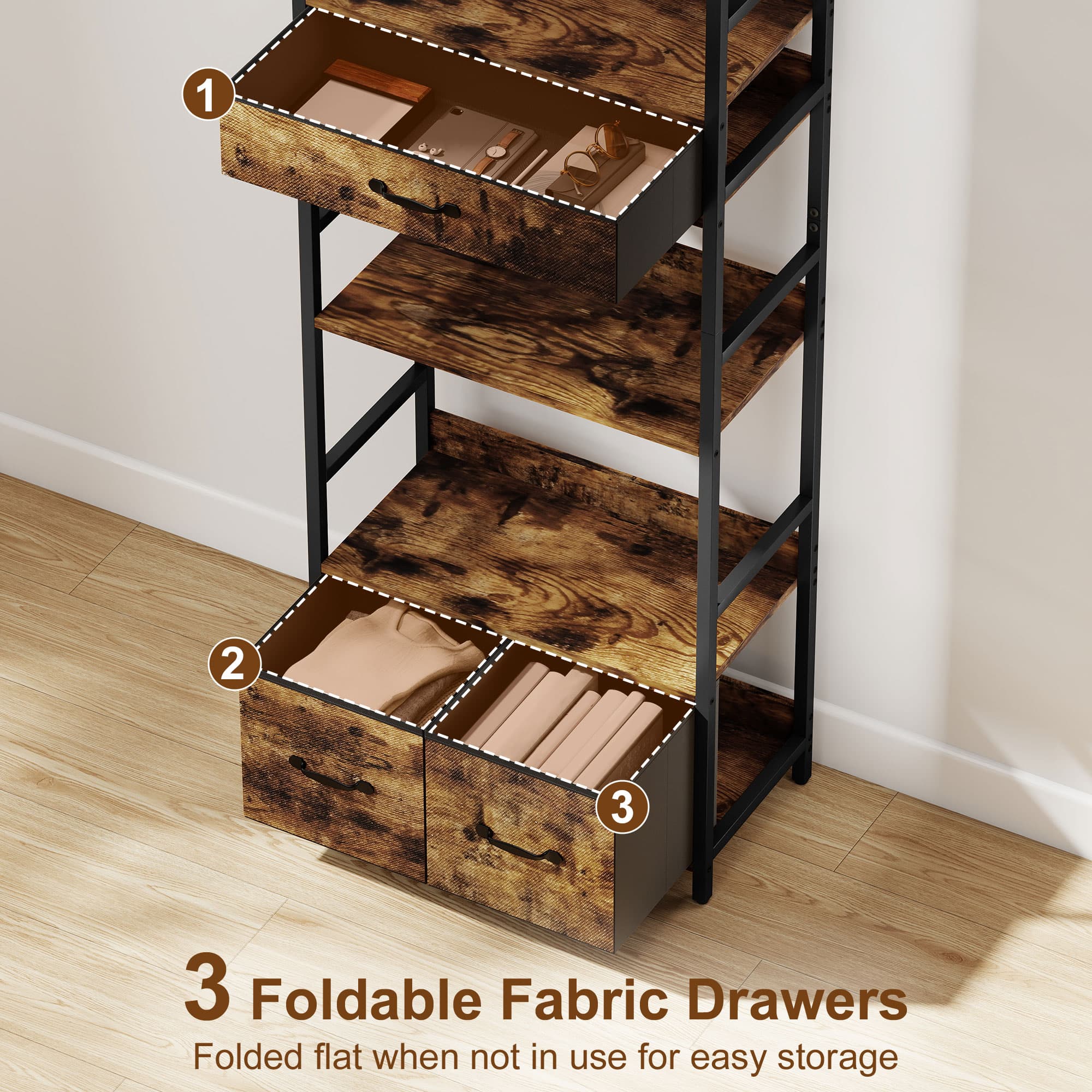 Transform Your Space With This Industrial Tall Bookcase - image 3