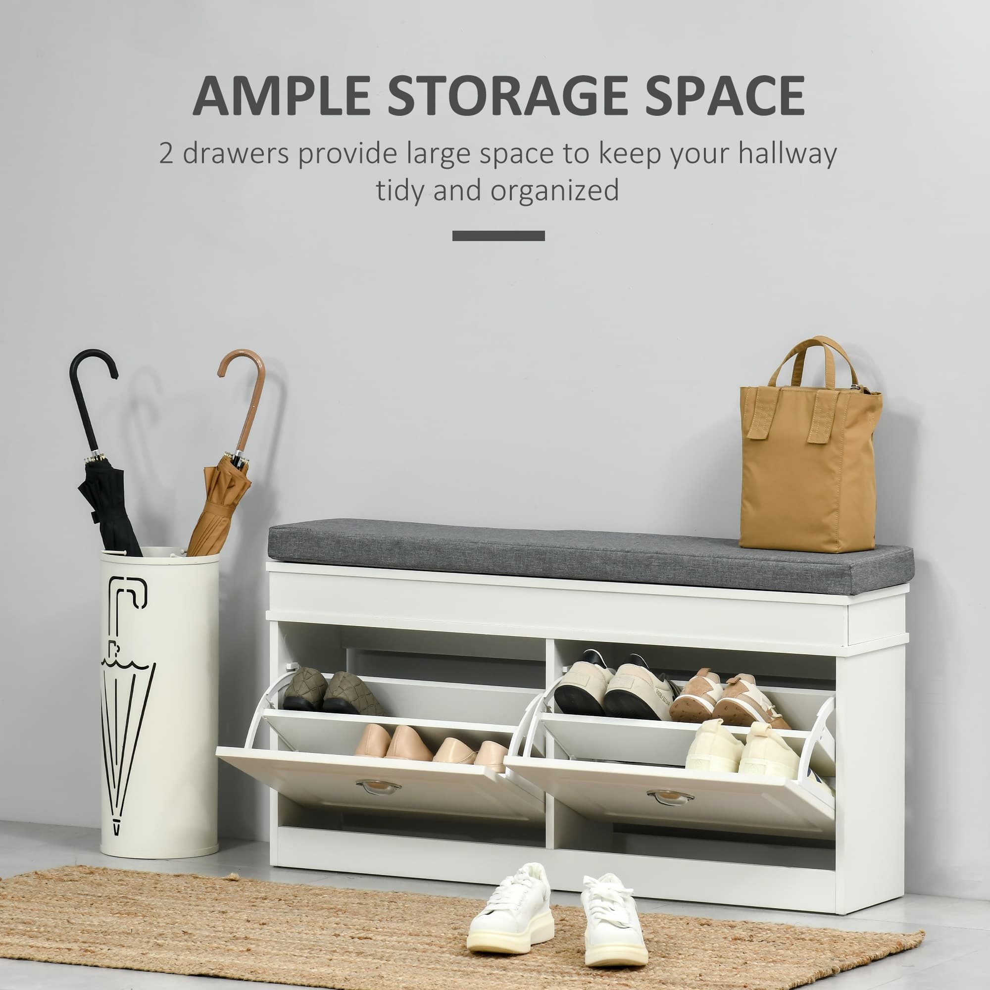 Transform Your Hallway with this Cushioned Shoe Bench - image 4