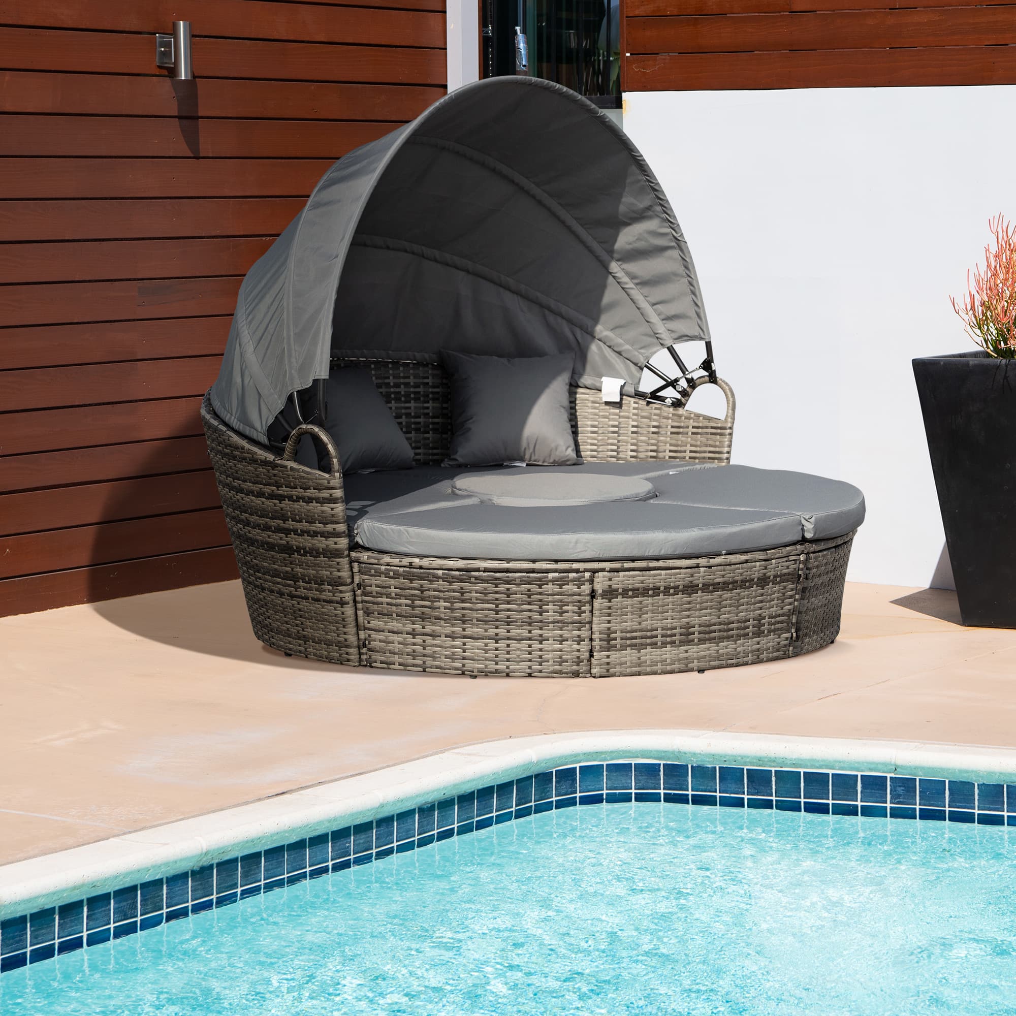Transform Your Garden With This Rattan Round Daybed - image 2