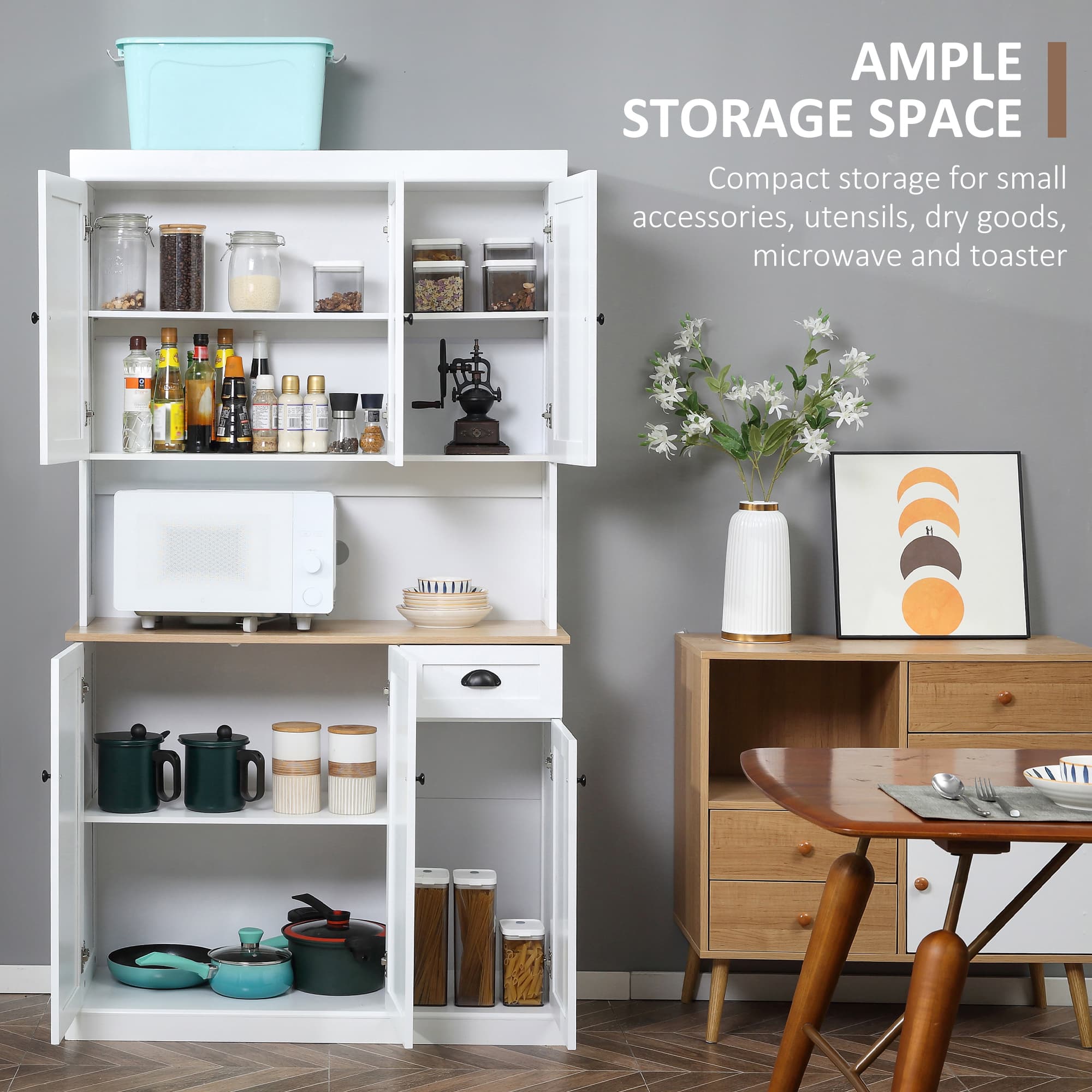 Effortless Storage: 180cm Freestanding Kitchen Cabinet - image 1