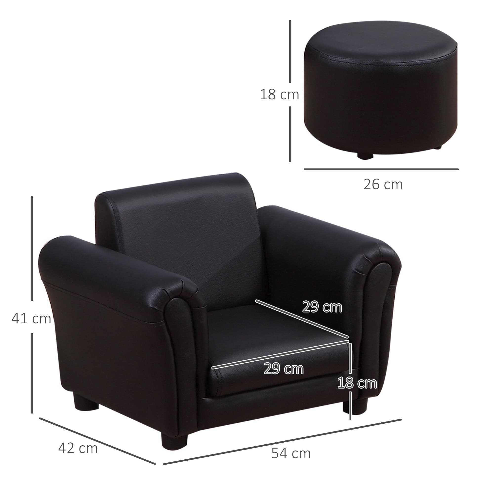 Transform Their Space with this Black Toddler Armchair Set - image 5