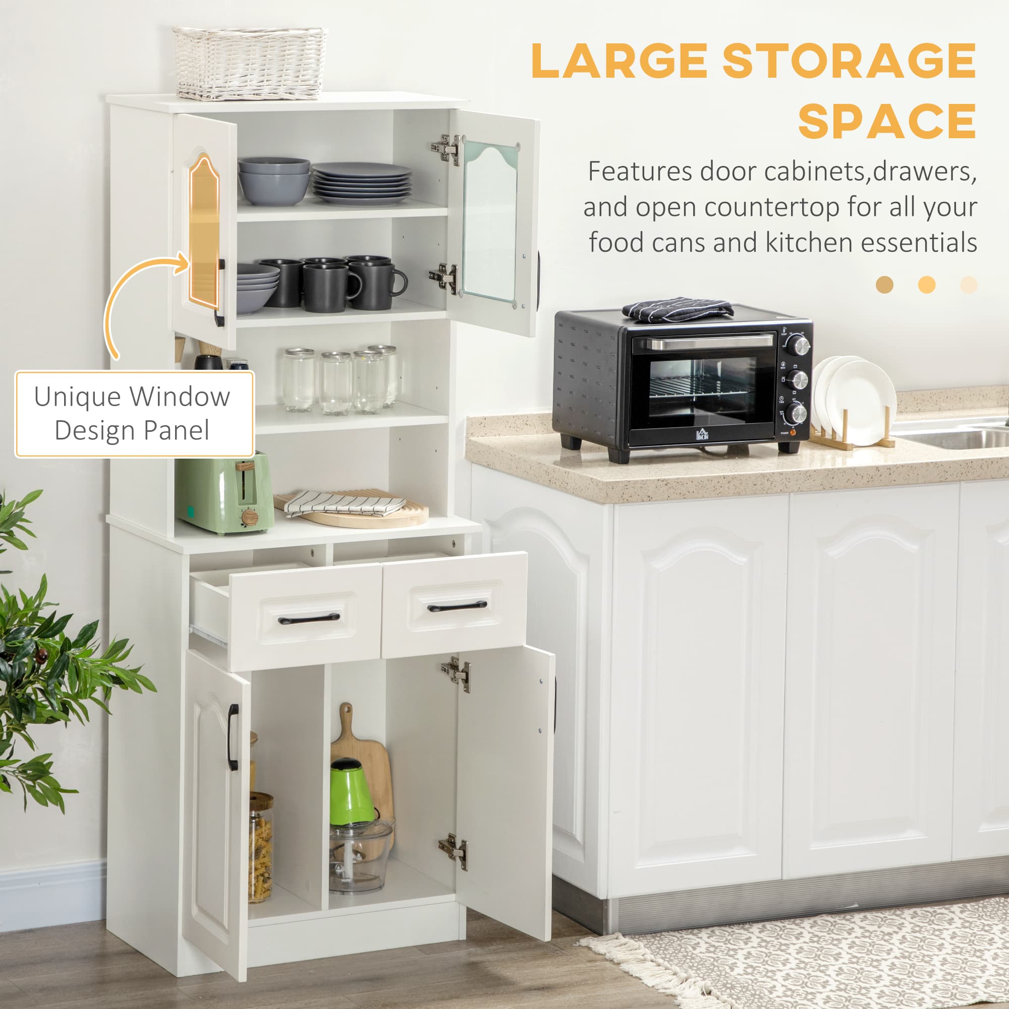 Transform Your Space with this White Freestanding Cupboard - image 1