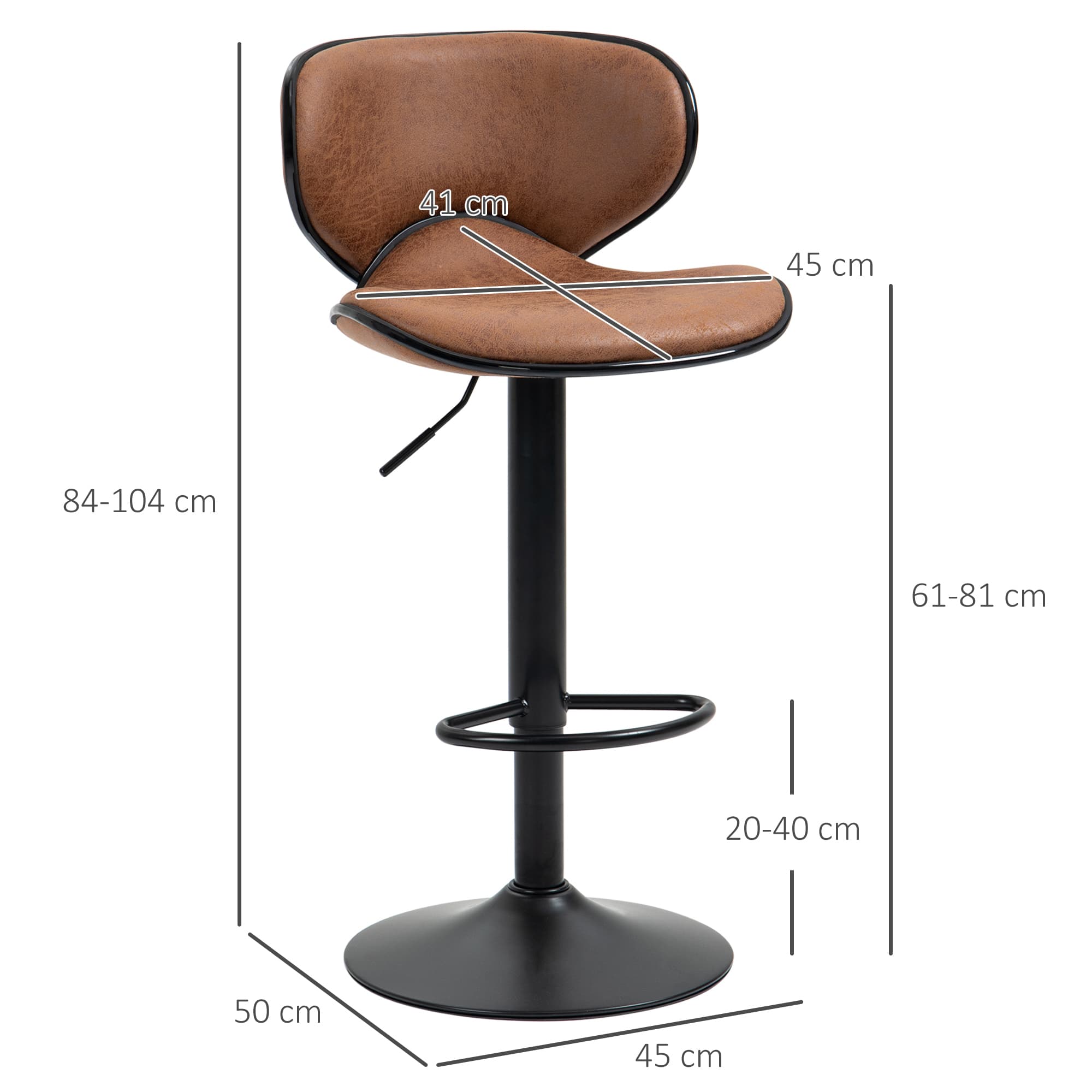 Transform Your Kitchen with Retro Brown Swivel Bar Stools - image 5