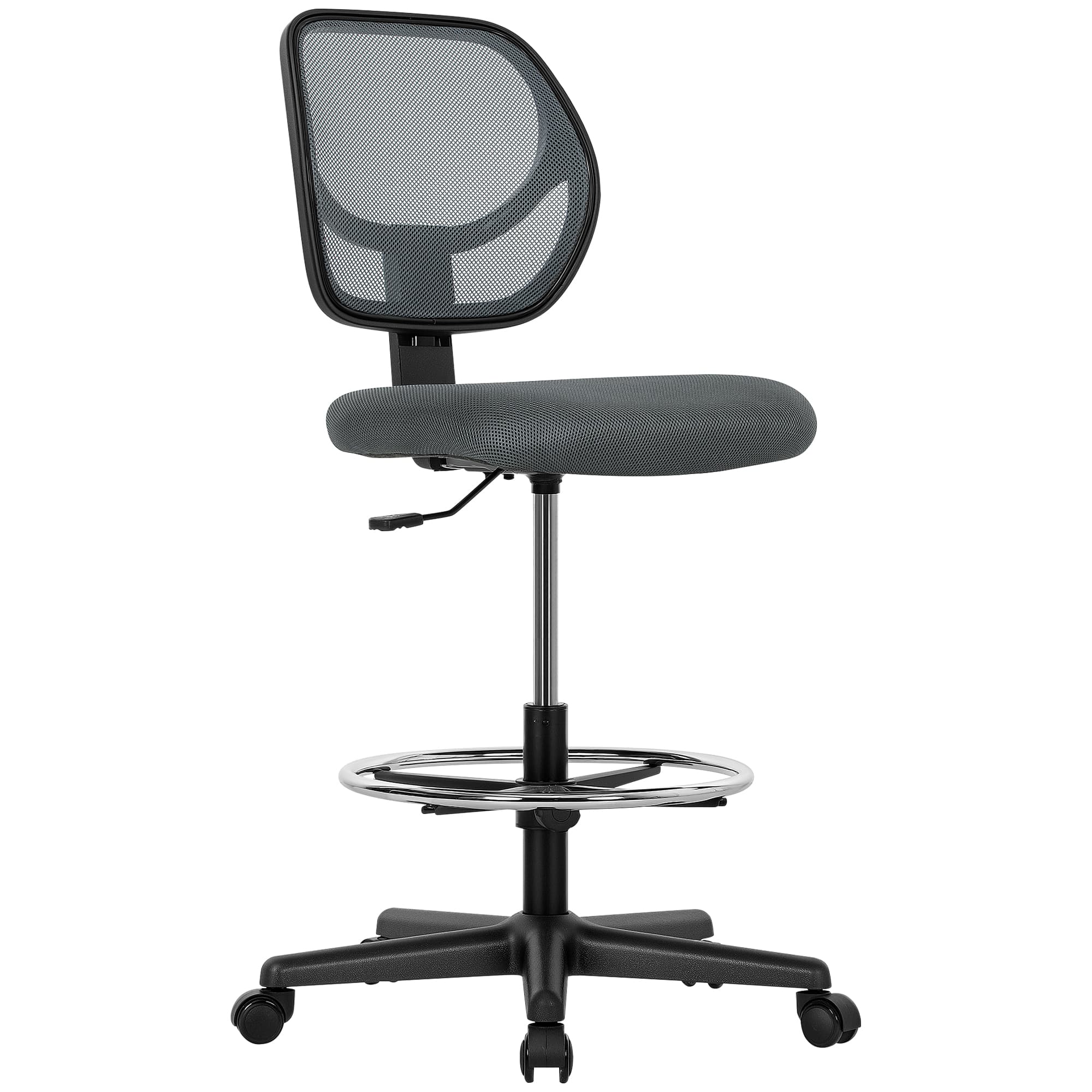 Transform Your Posture with this Ergonomic Drafting Chair - Charcoal grey