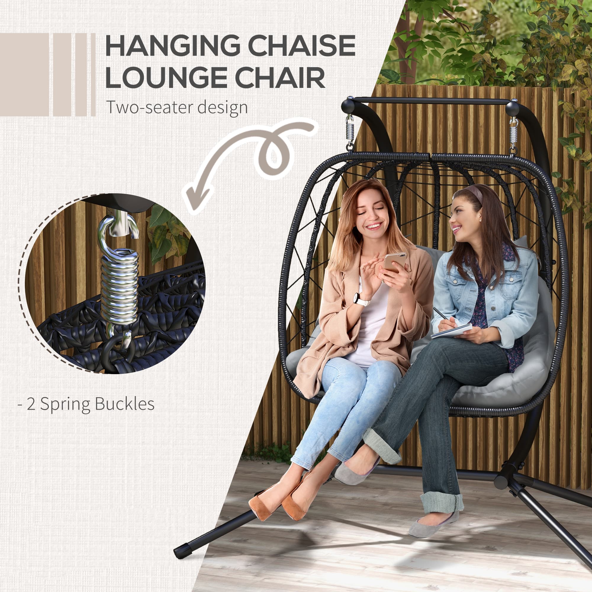 Transform Your Space with this Two-Seater Hanging Egg Chair - image 4