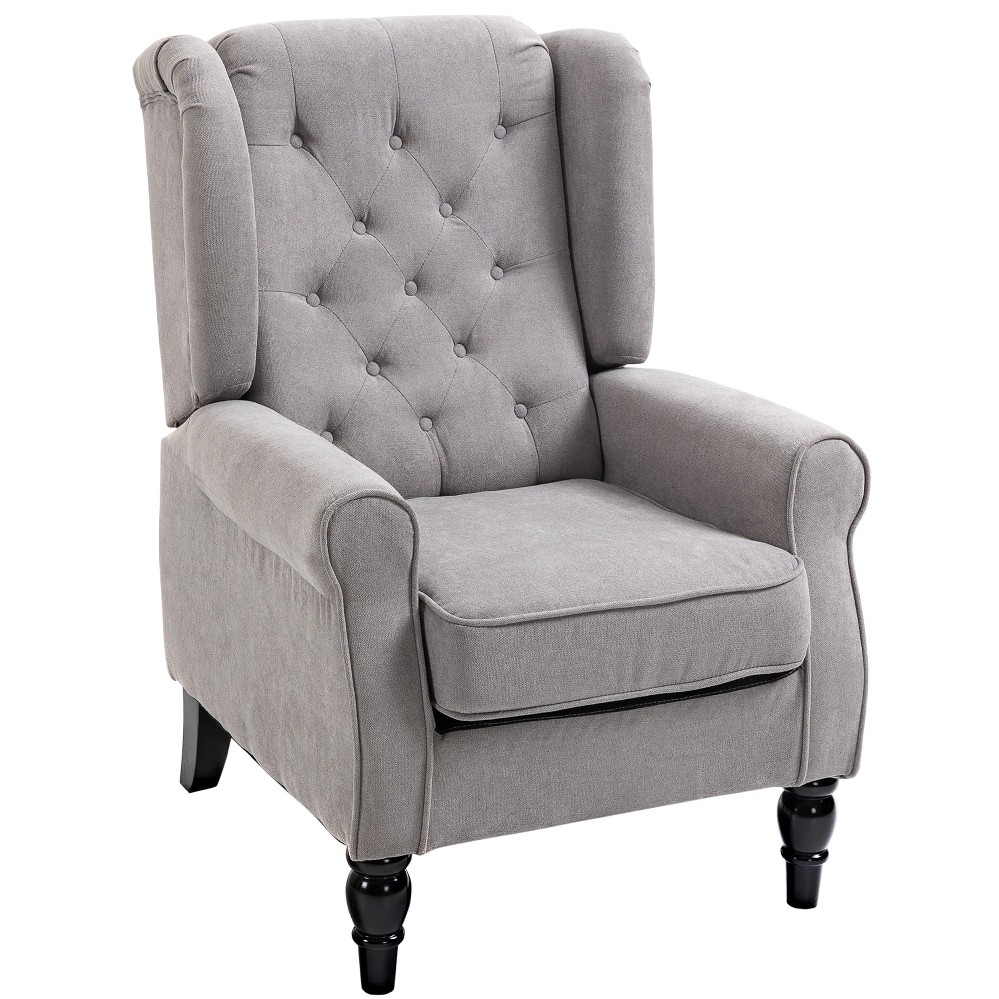 Transform Your Space With This Grey Retro Wingback Armchair - Grey
